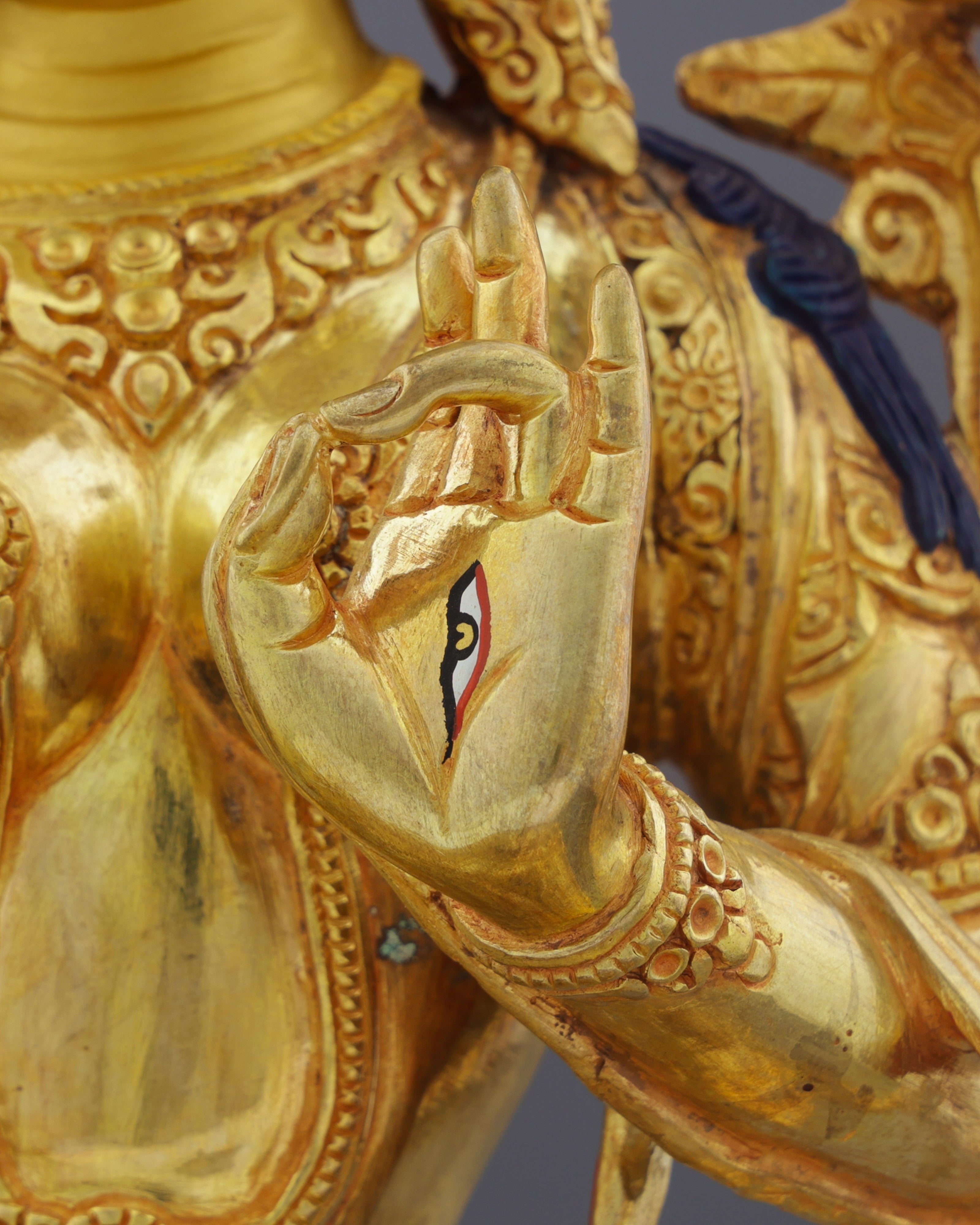 White Tara | Divine Mother of Compassion in Exquisite Nepalese Golden Splendor