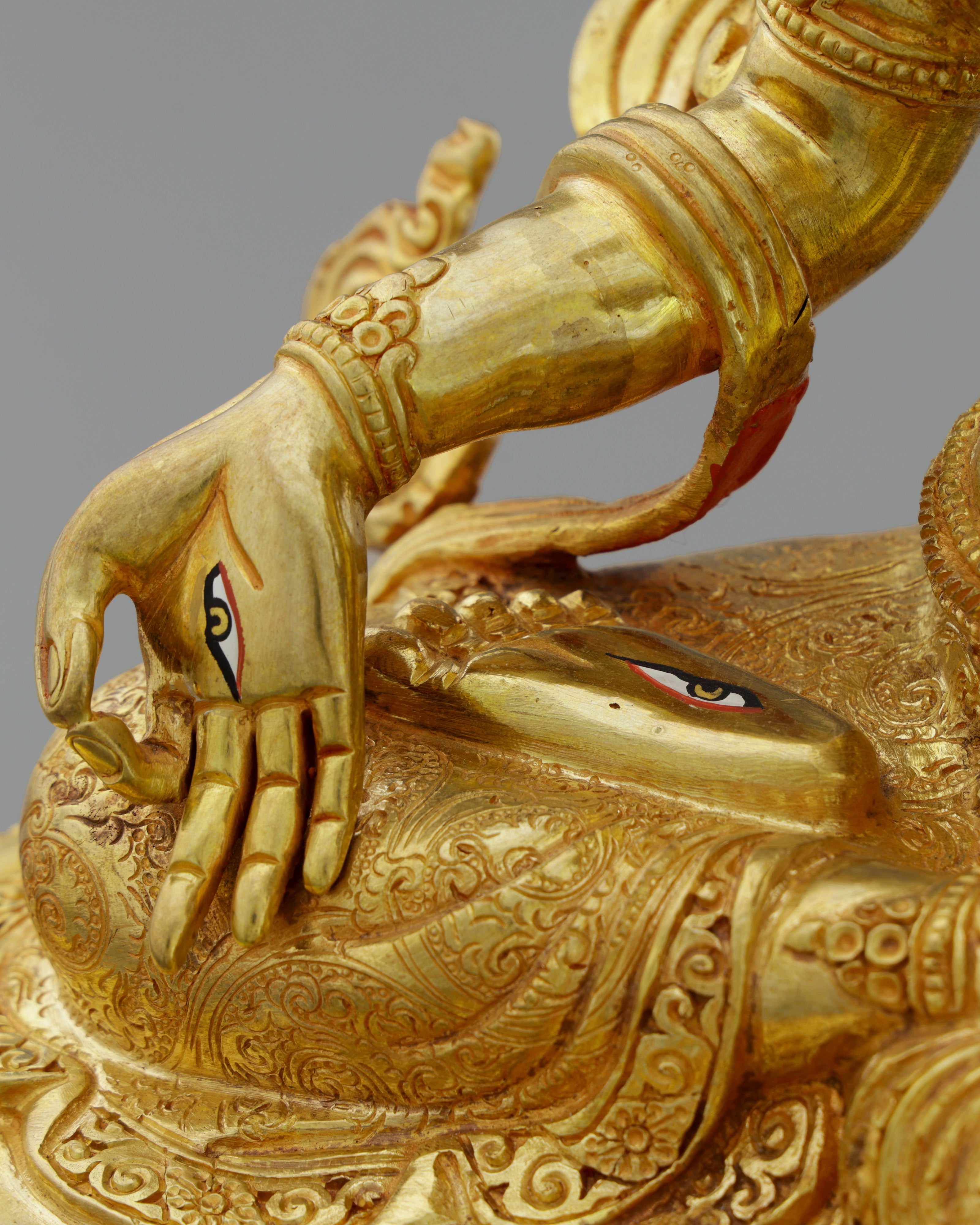 White Tara | Divine Mother of Compassion in Exquisite Nepalese Golden Splendor