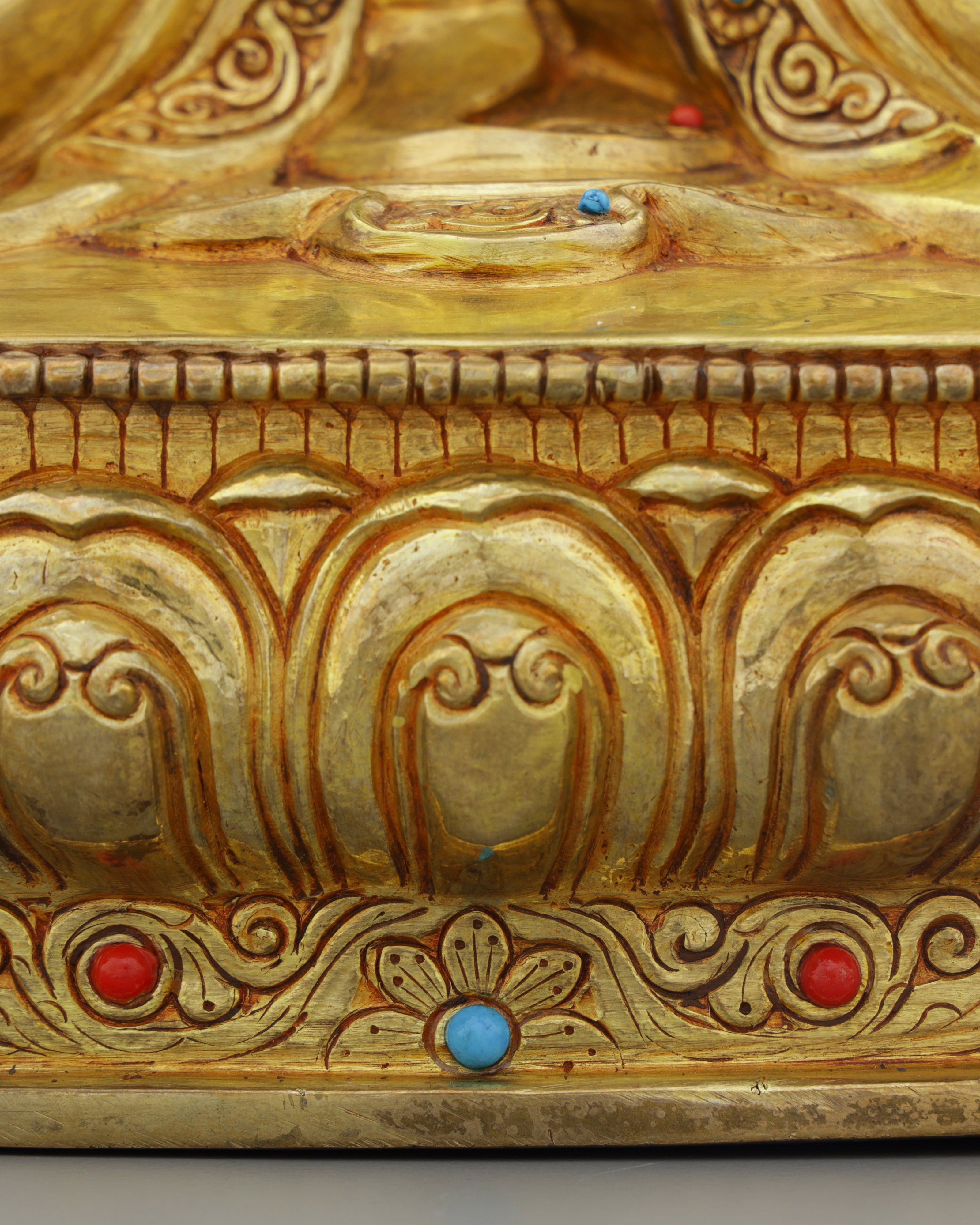 24K Gold Medicine Buddha Statue | Nepalese Healing Masterpiece