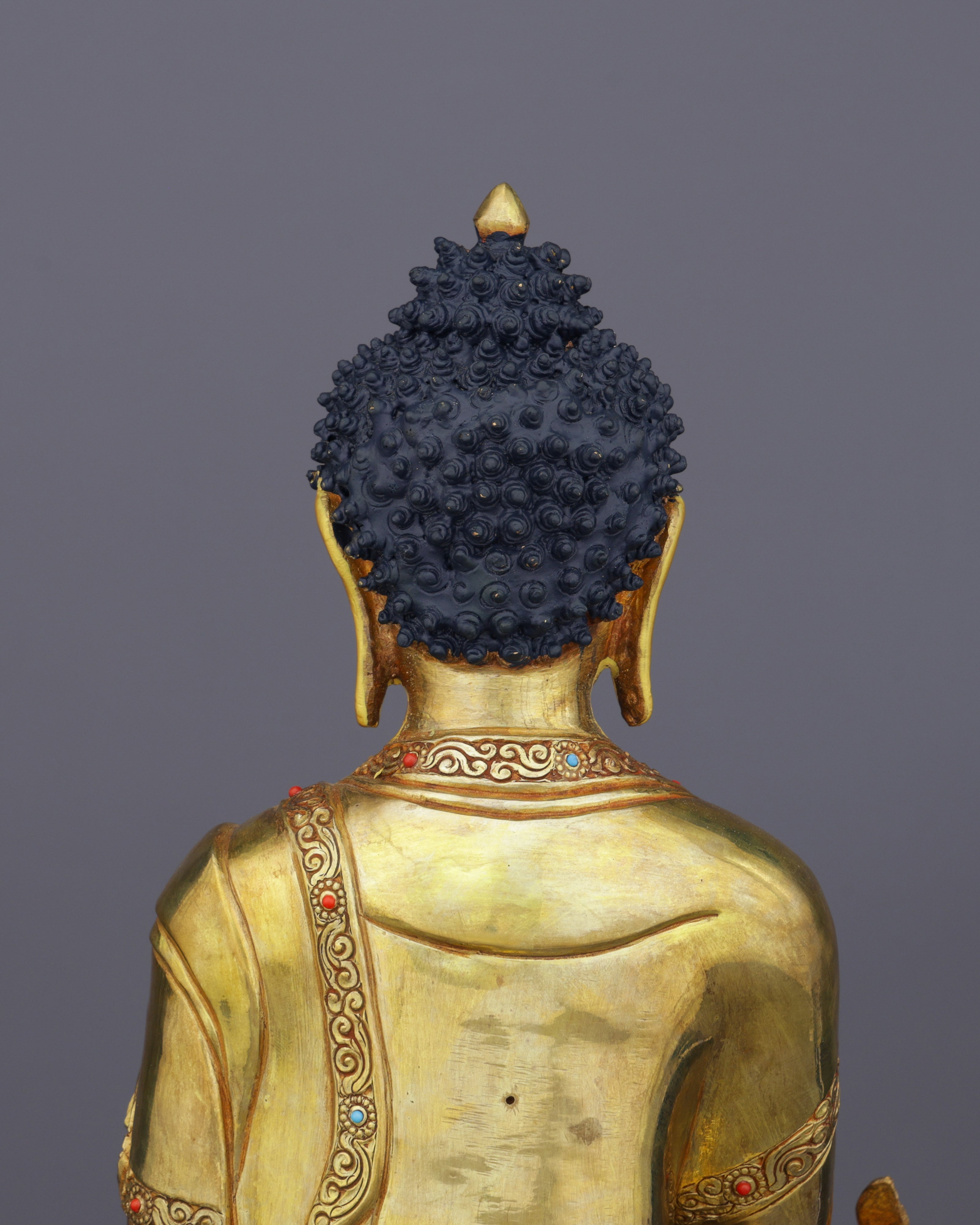 24K Gold Medicine Buddha Statue | Nepalese Healing Masterpiece