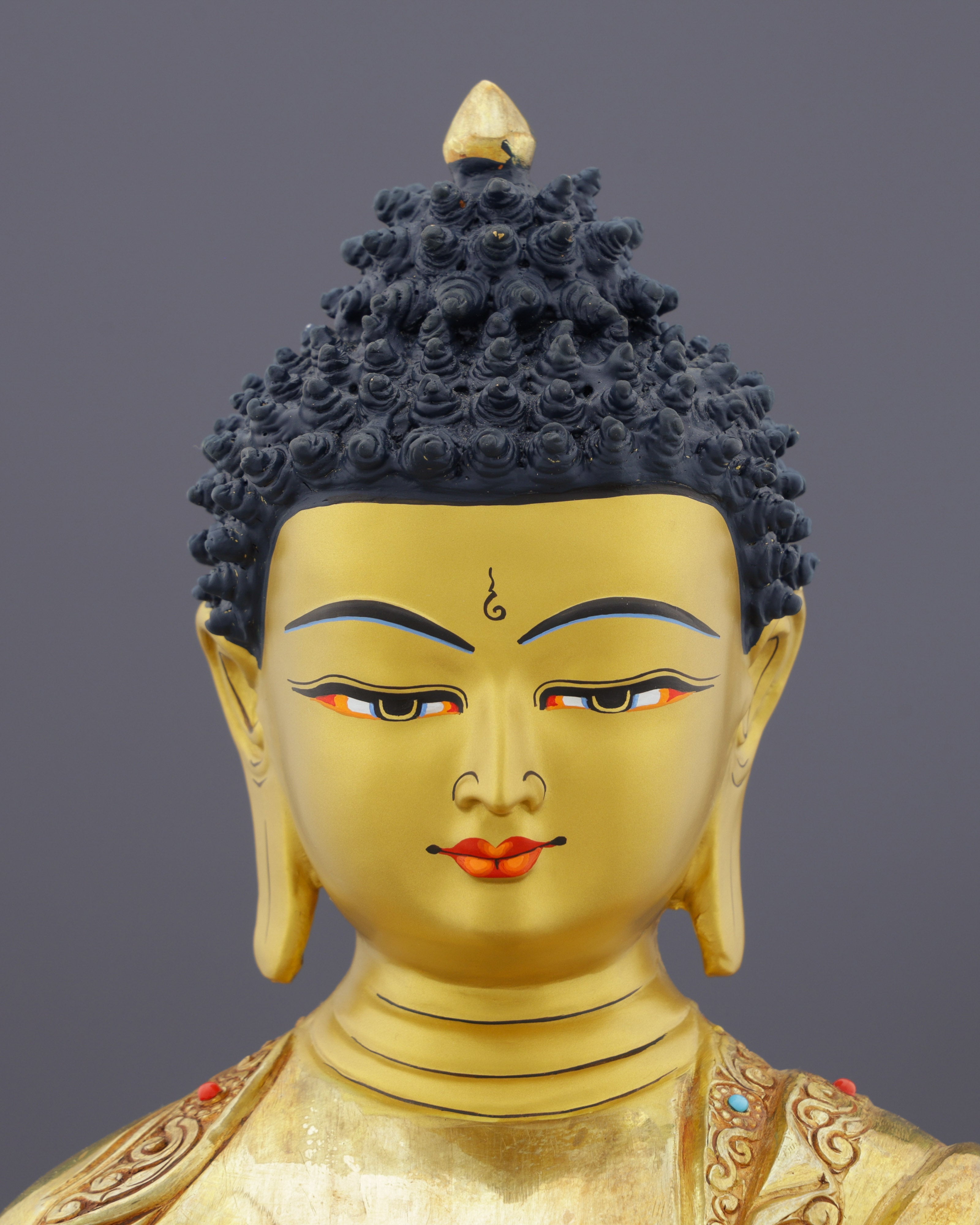 24K Gold Medicine Buddha Statue | Nepalese Healing Masterpiece