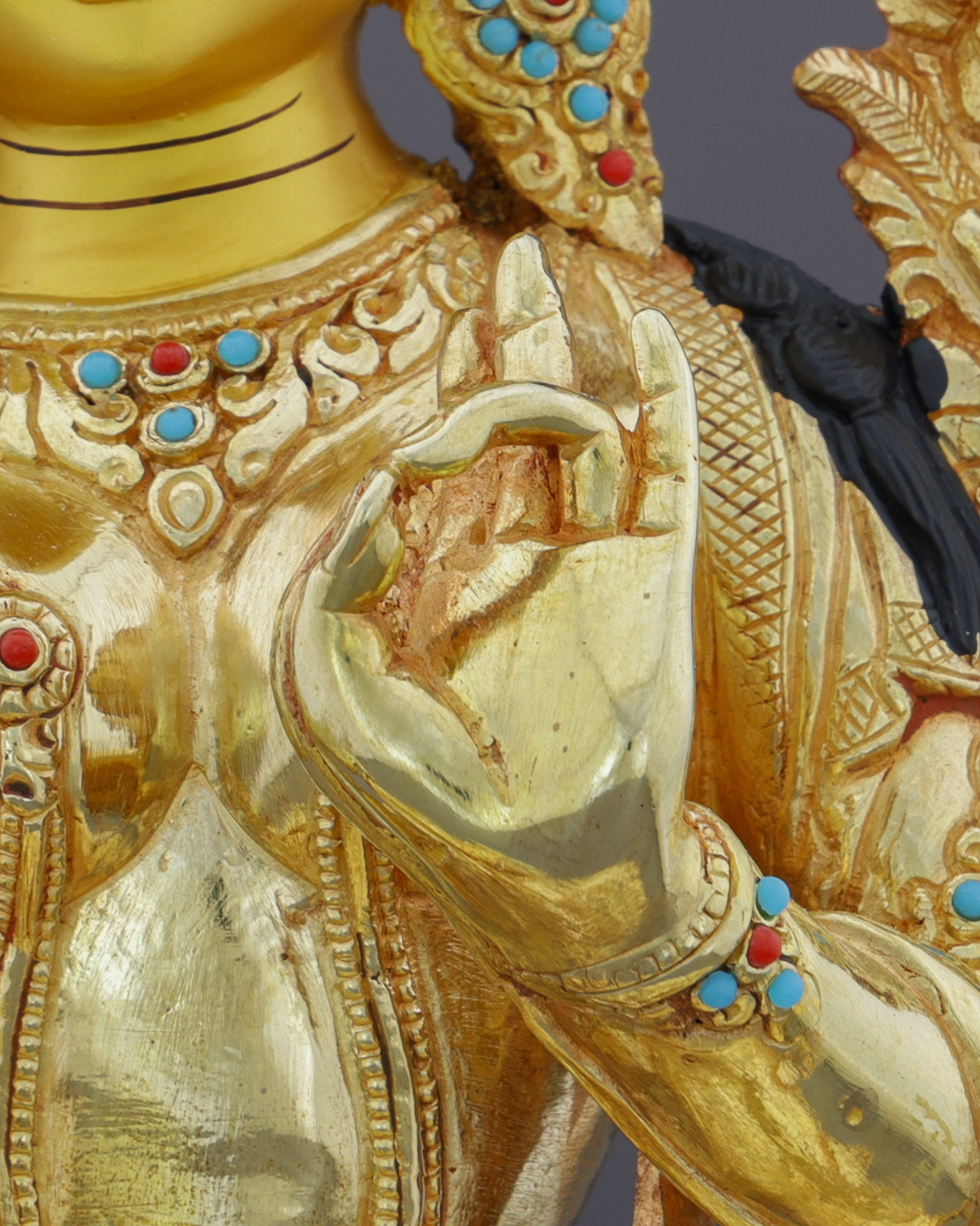 Embrace Swift Compassion | 24K Gold Gilded Green Tara Statue