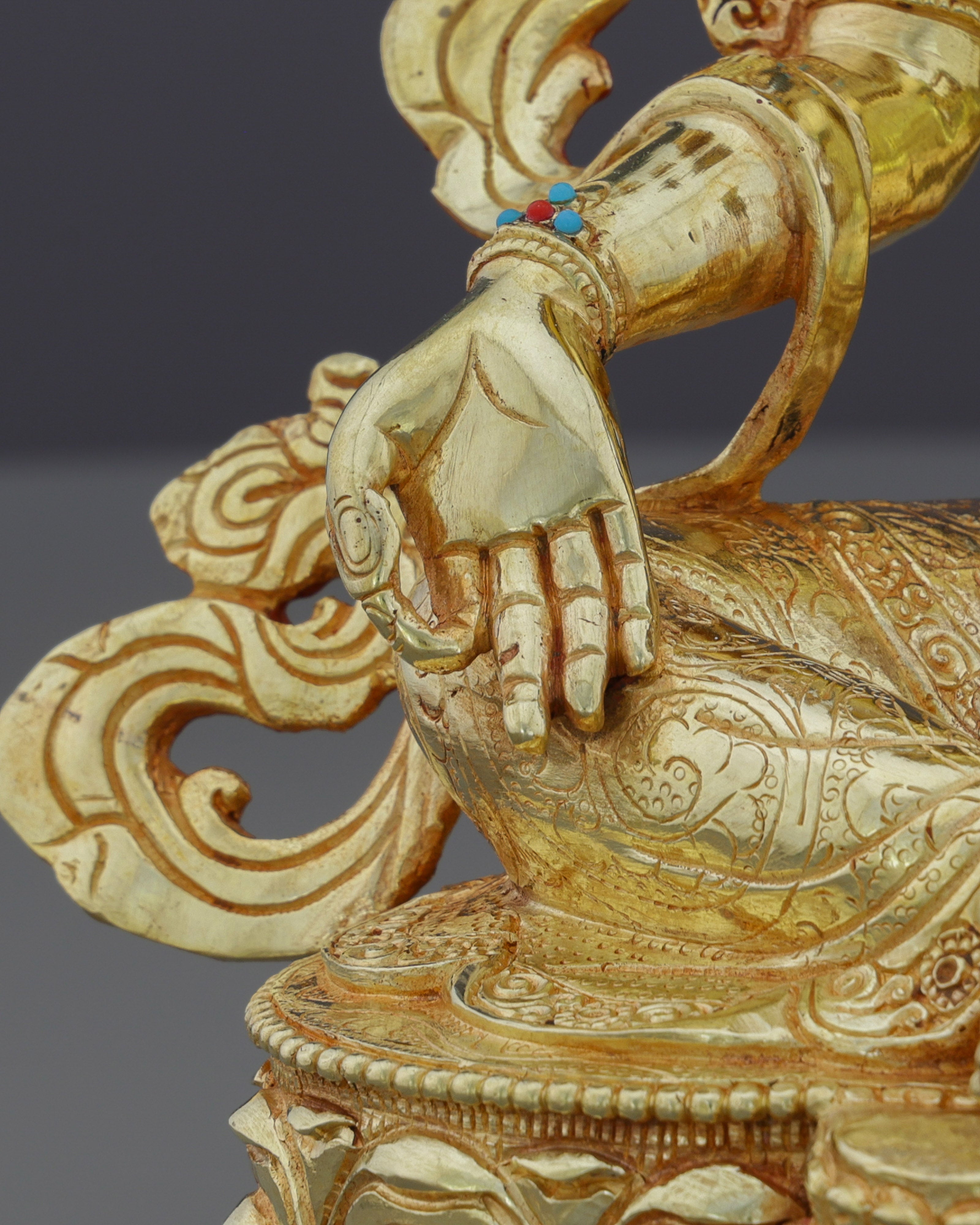Embrace Swift Compassion | 24K Gold Gilded Green Tara Statue