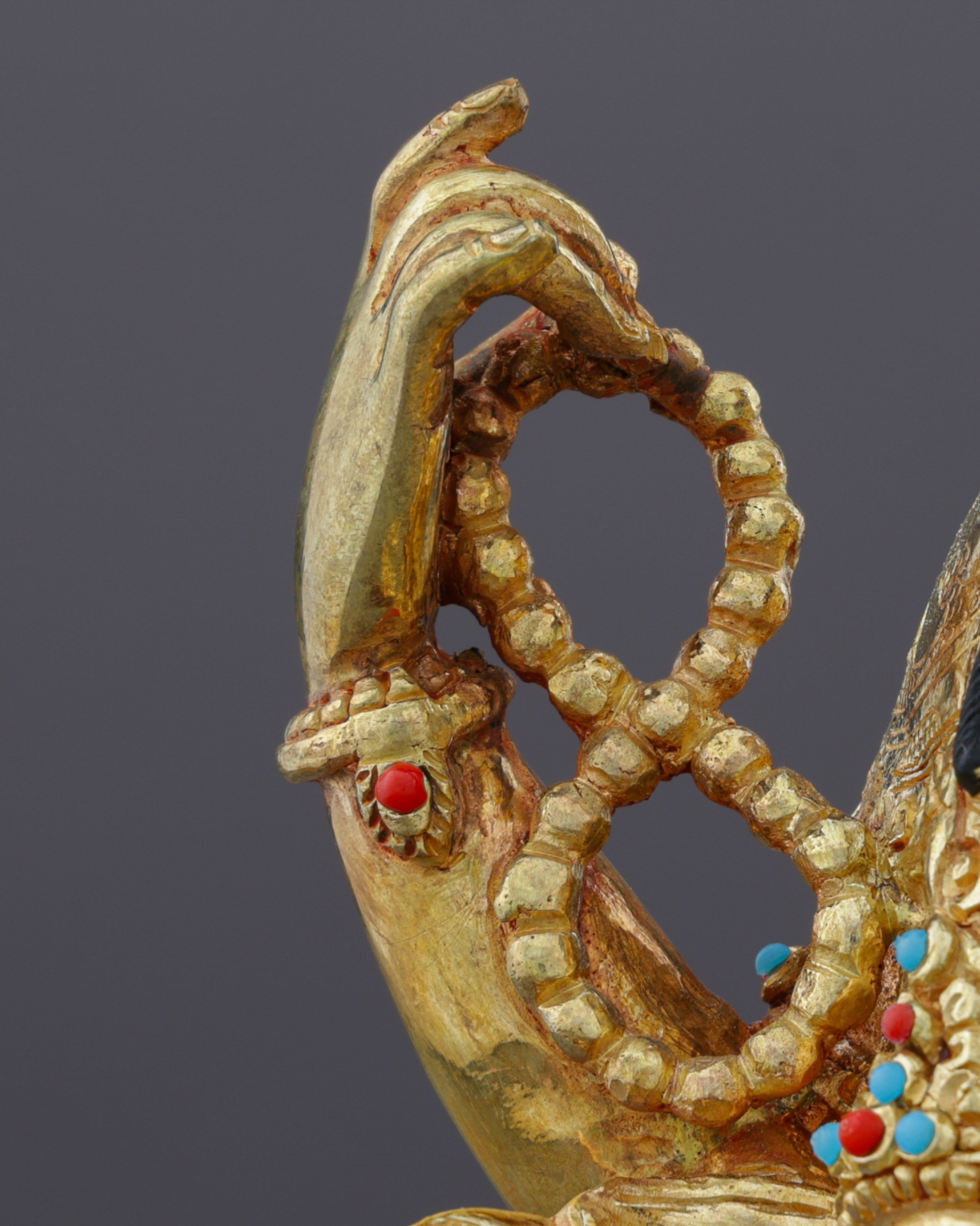 Handcrafted Saraswati Statue | Divine Goddess of Wisdom and Arts in Radiant 24K Gold