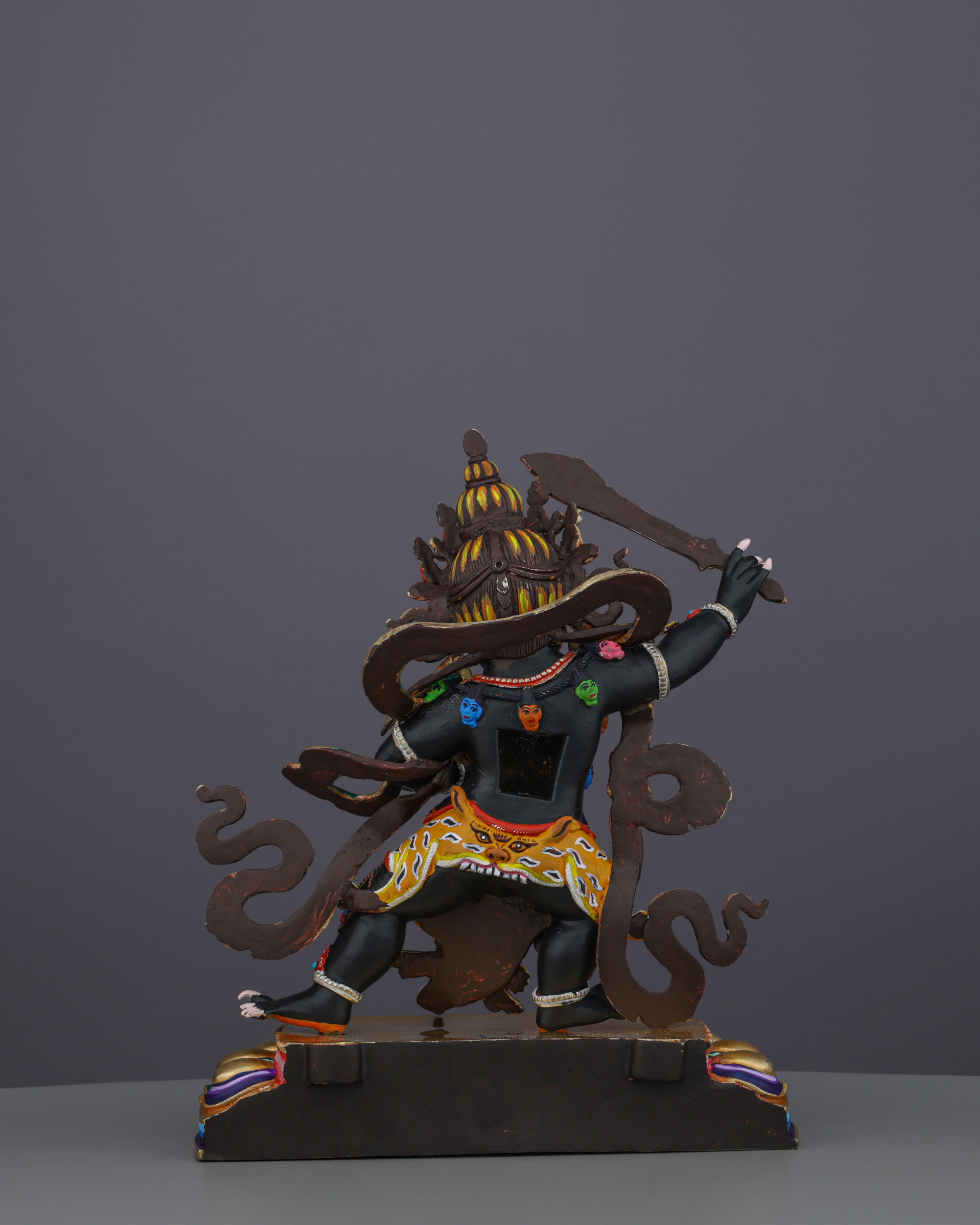 Black Manjushri | Fierce Protector of Wisdom in Masterful Nepalese Artistry