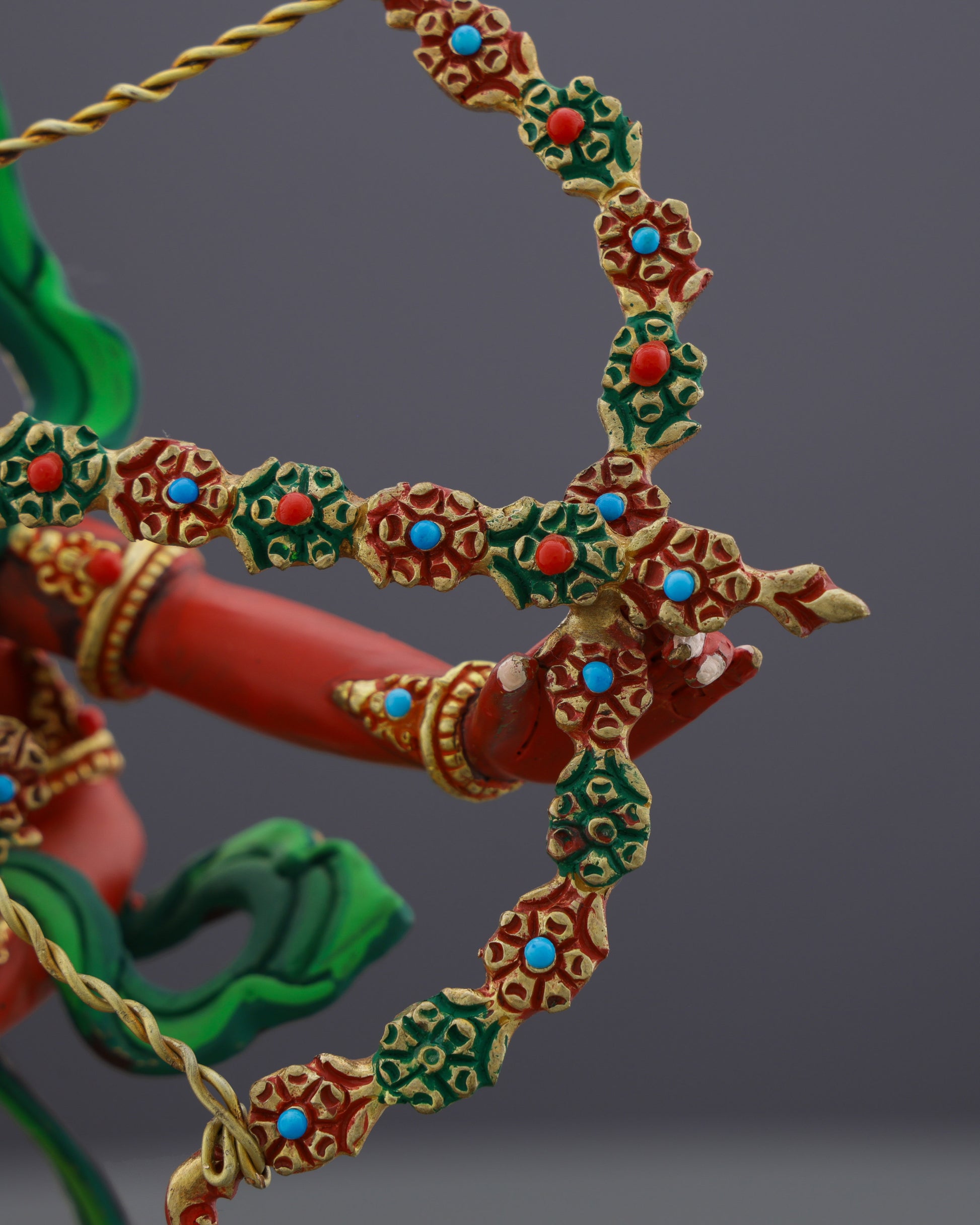 Kurukulla | Red Goddess of Enchantment in Exquisite Nepalese Artistry - Authentic Handcrafted Statue