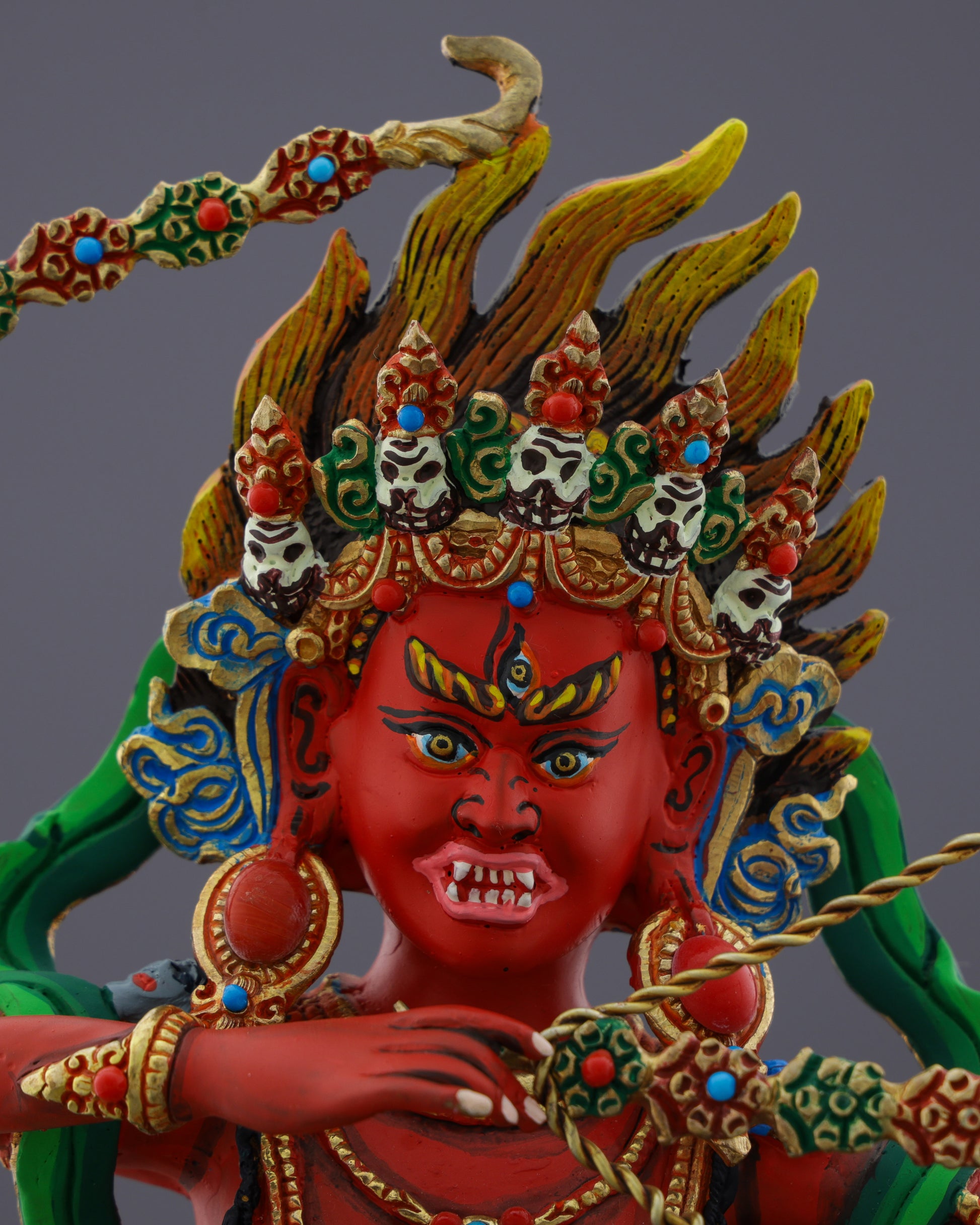 Kurukulla | Red Goddess of Enchantment in Exquisite Nepalese Artistry - Authentic Handcrafted Statue