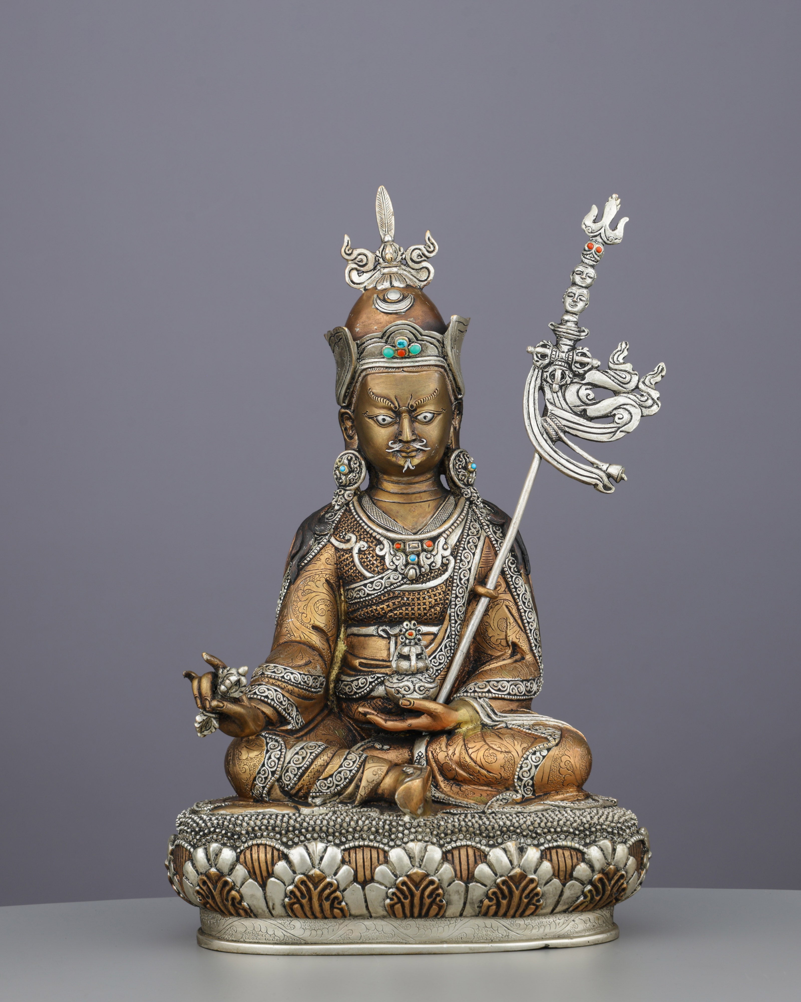 Invoke Divine Protection | Handcrafted Guru Rinpoche Statue