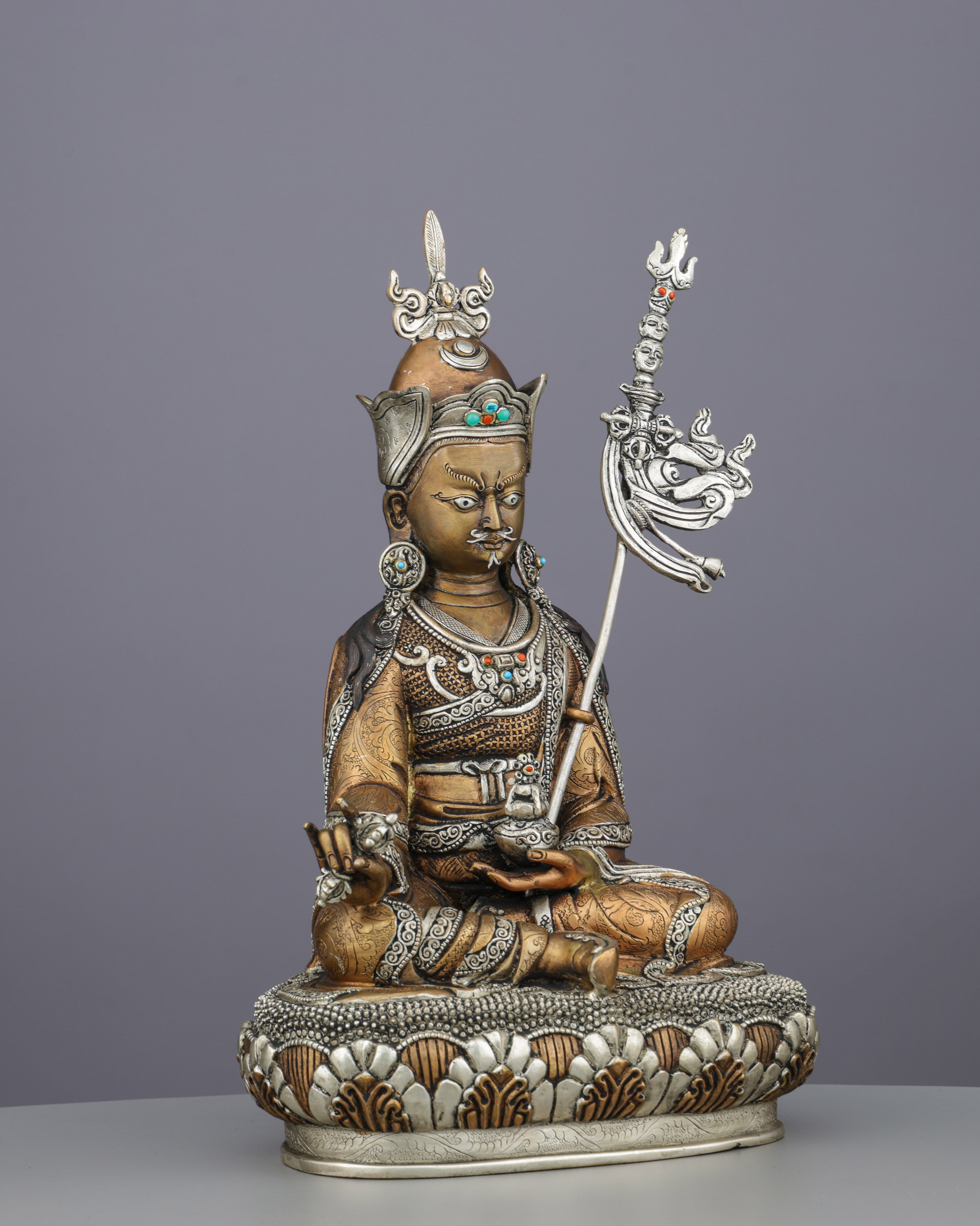 Invoke Divine Protection | Handcrafted Guru Rinpoche Statue