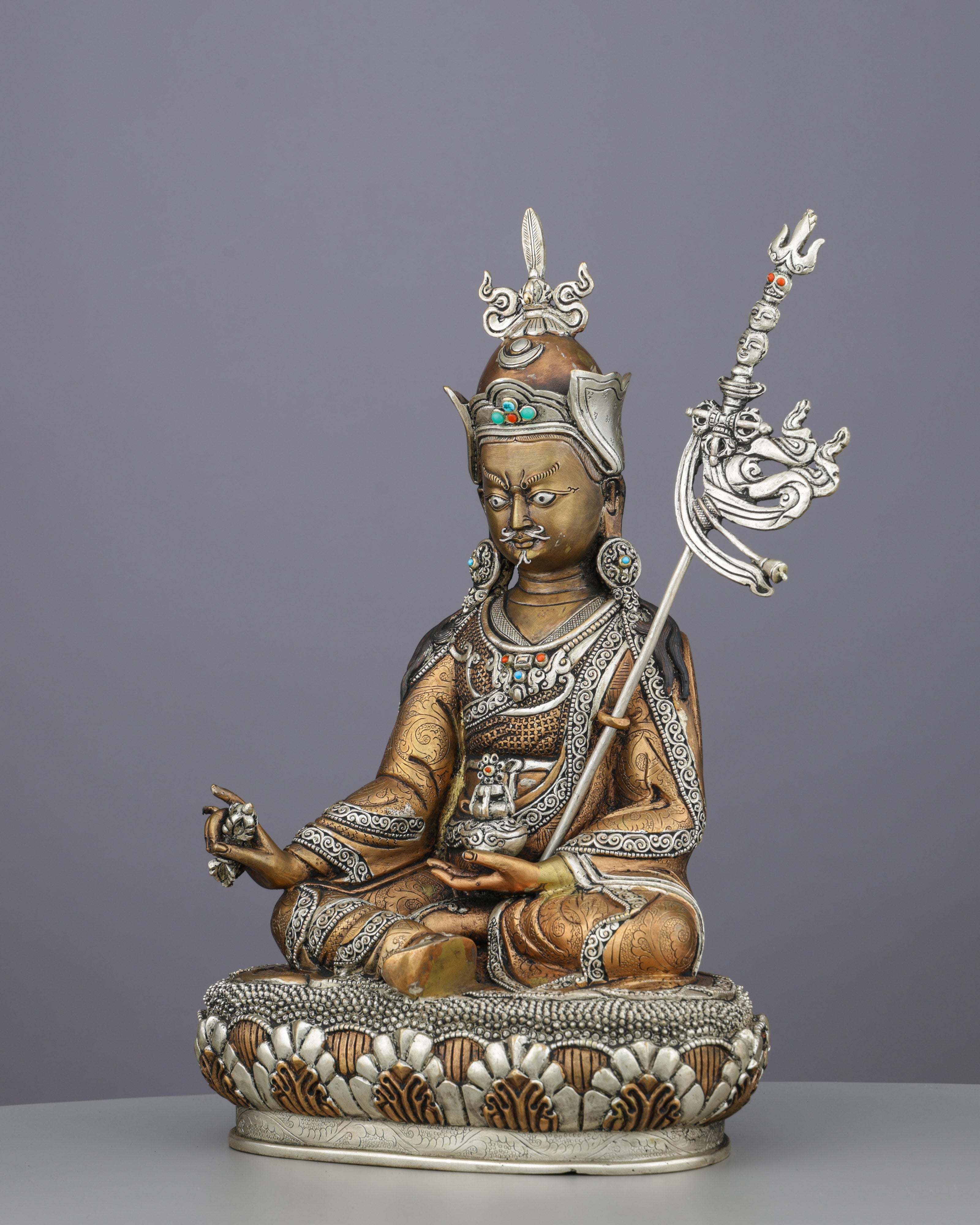 Invoke Divine Protection | Handcrafted Guru Rinpoche Statue