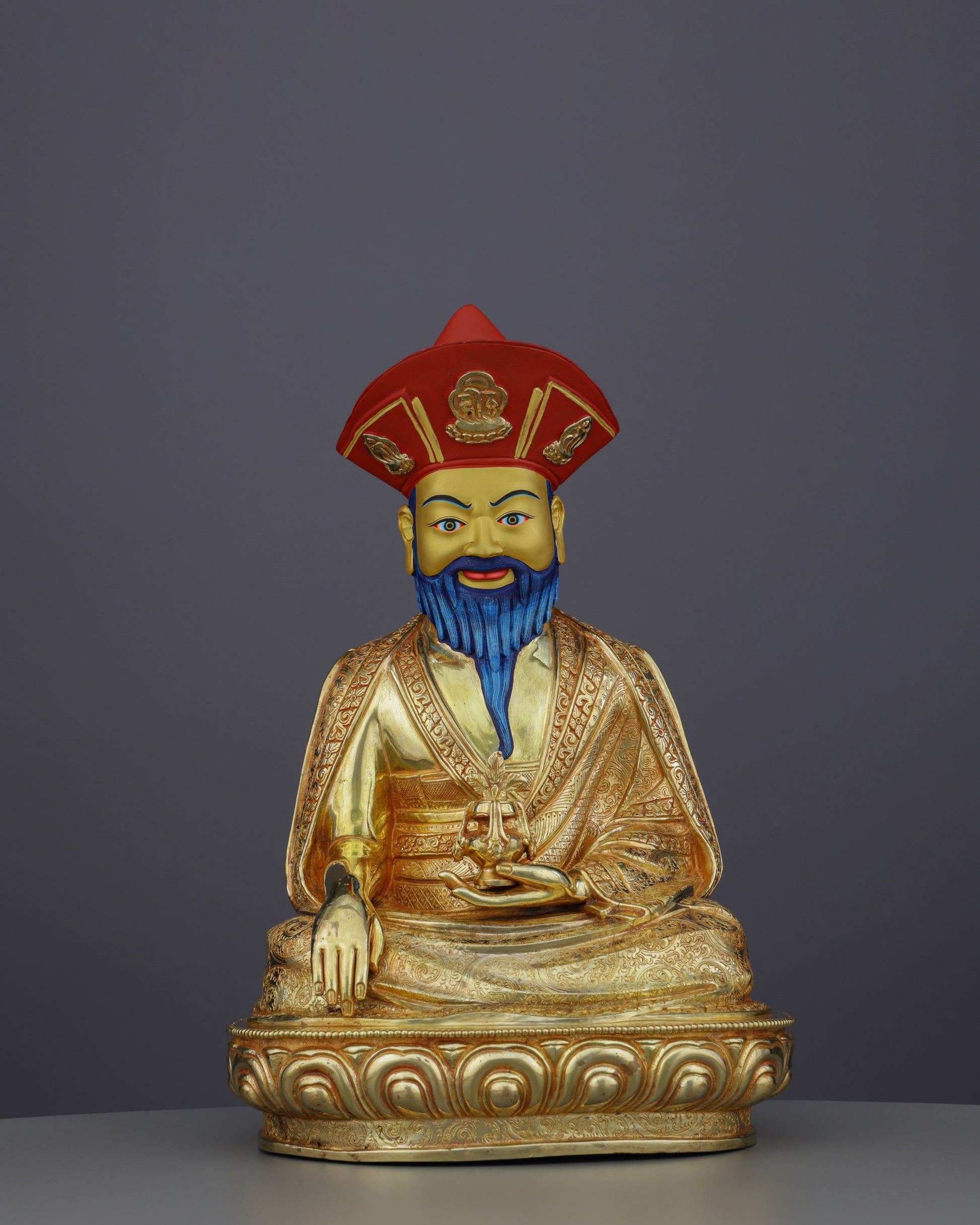 Handcrafted Guru Shapdum | Guardian of Sacred Knowledge - Authentic Handcrafted Statue
