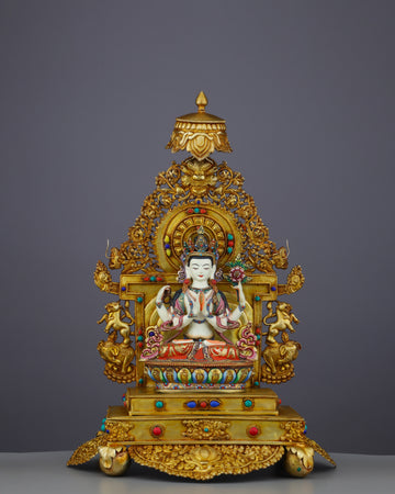 Enthroned Compassion | Magnificent Chengresi on Celestial Throne