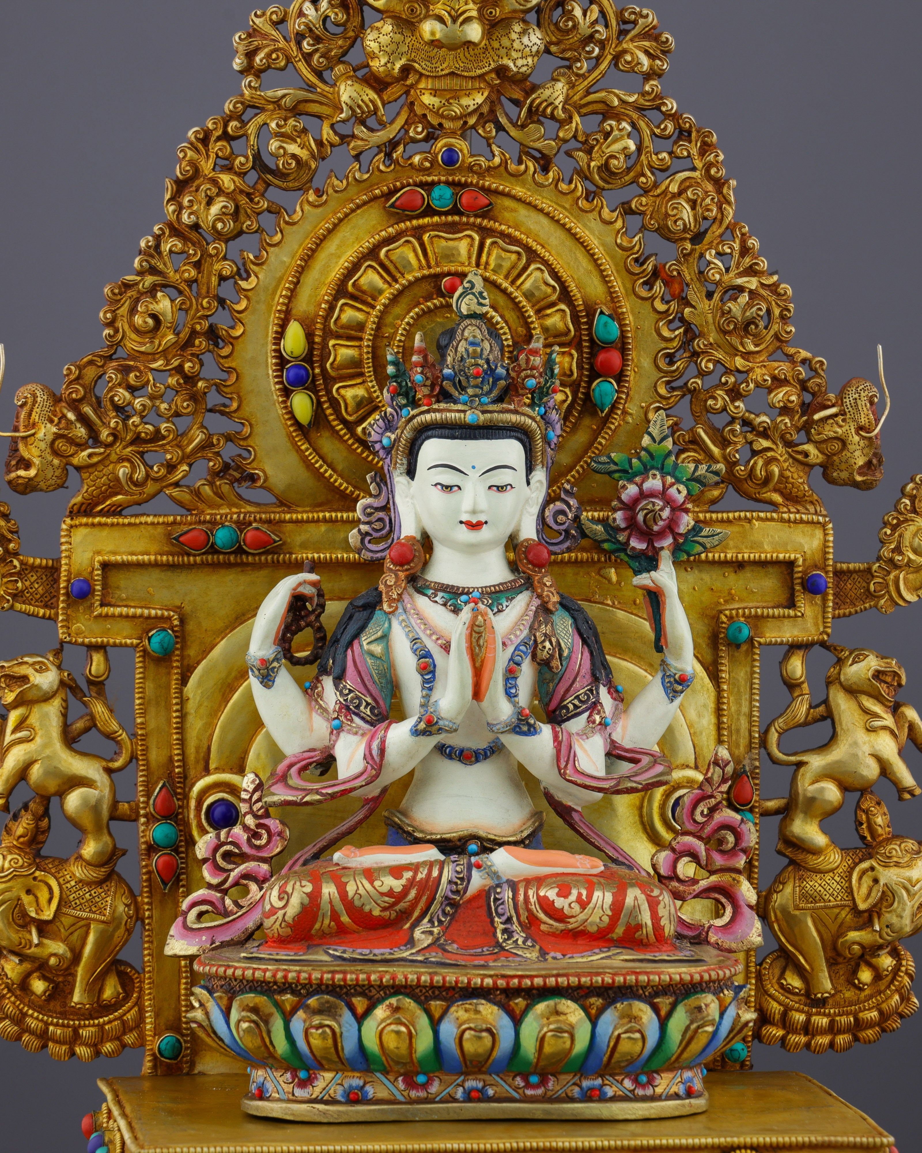 Enthroned Compassion | Magnificent Chengresi on Celestial Throne