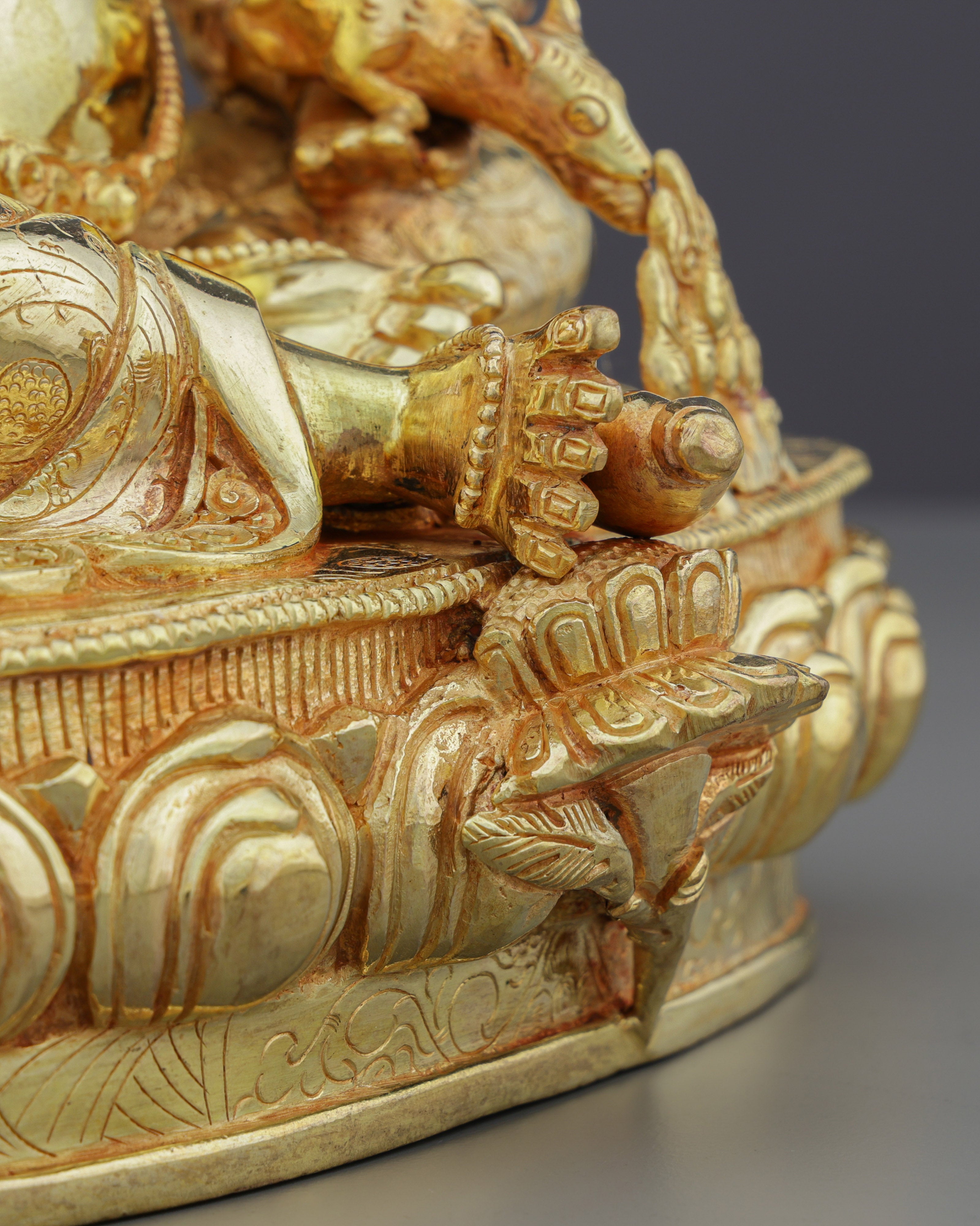 Golden Prosperity | Handcrafted Yellow Dzambhala Statue