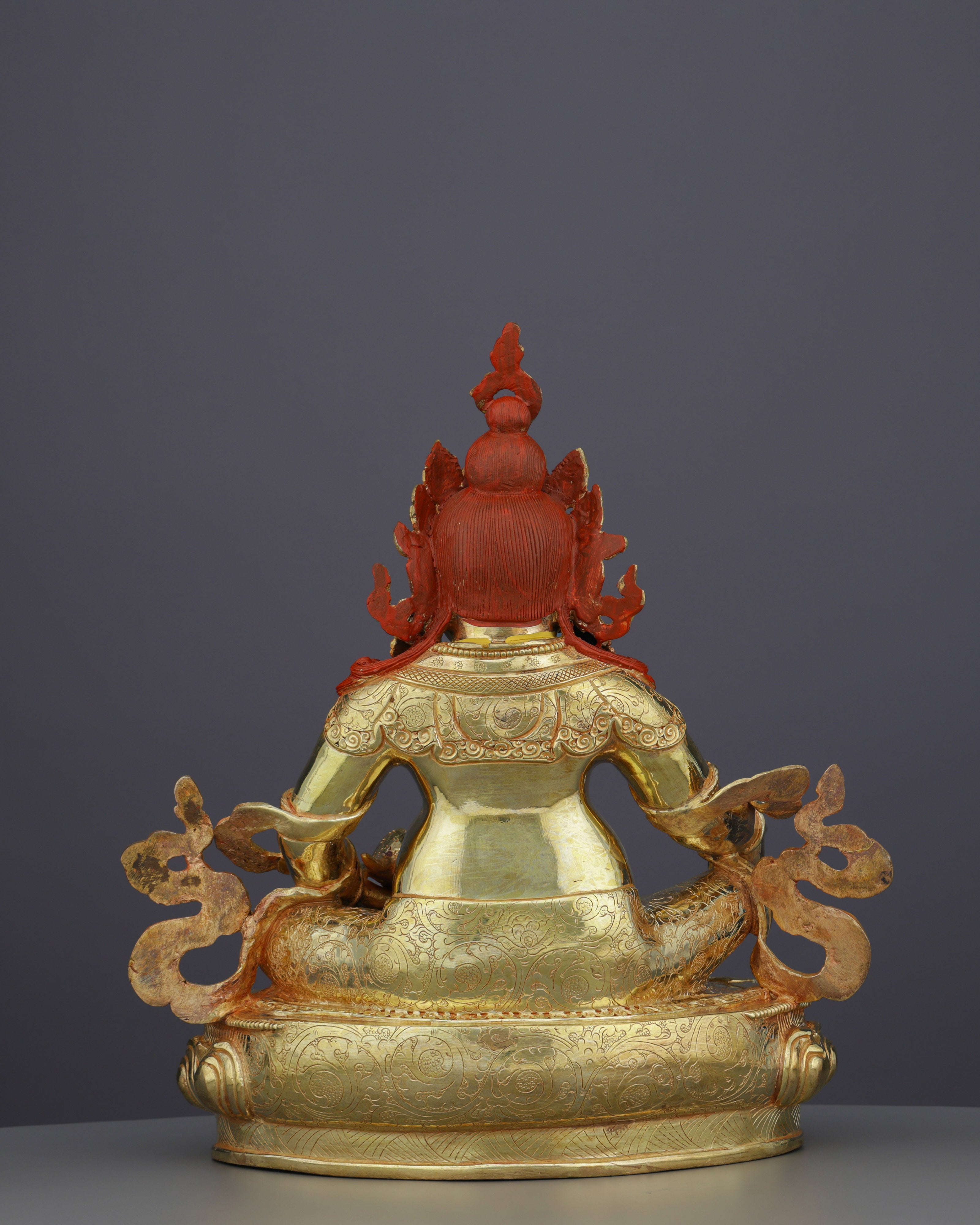 Golden Prosperity | Handcrafted Yellow Dzambhala Statue
