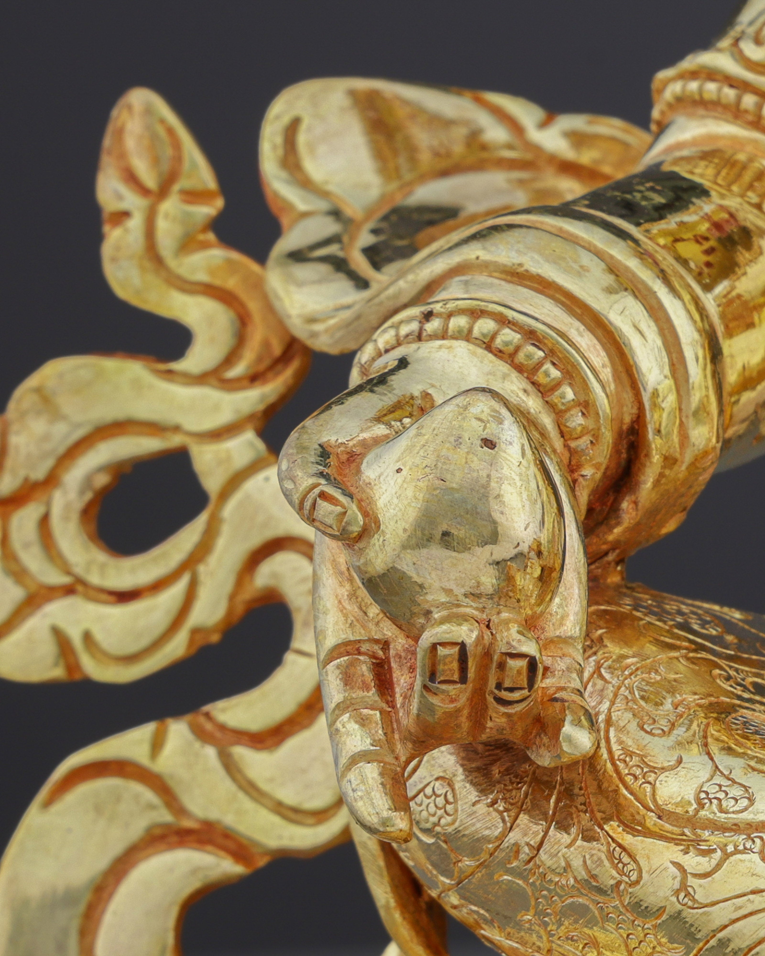 Golden Prosperity | Handcrafted Yellow Dzambhala Statue