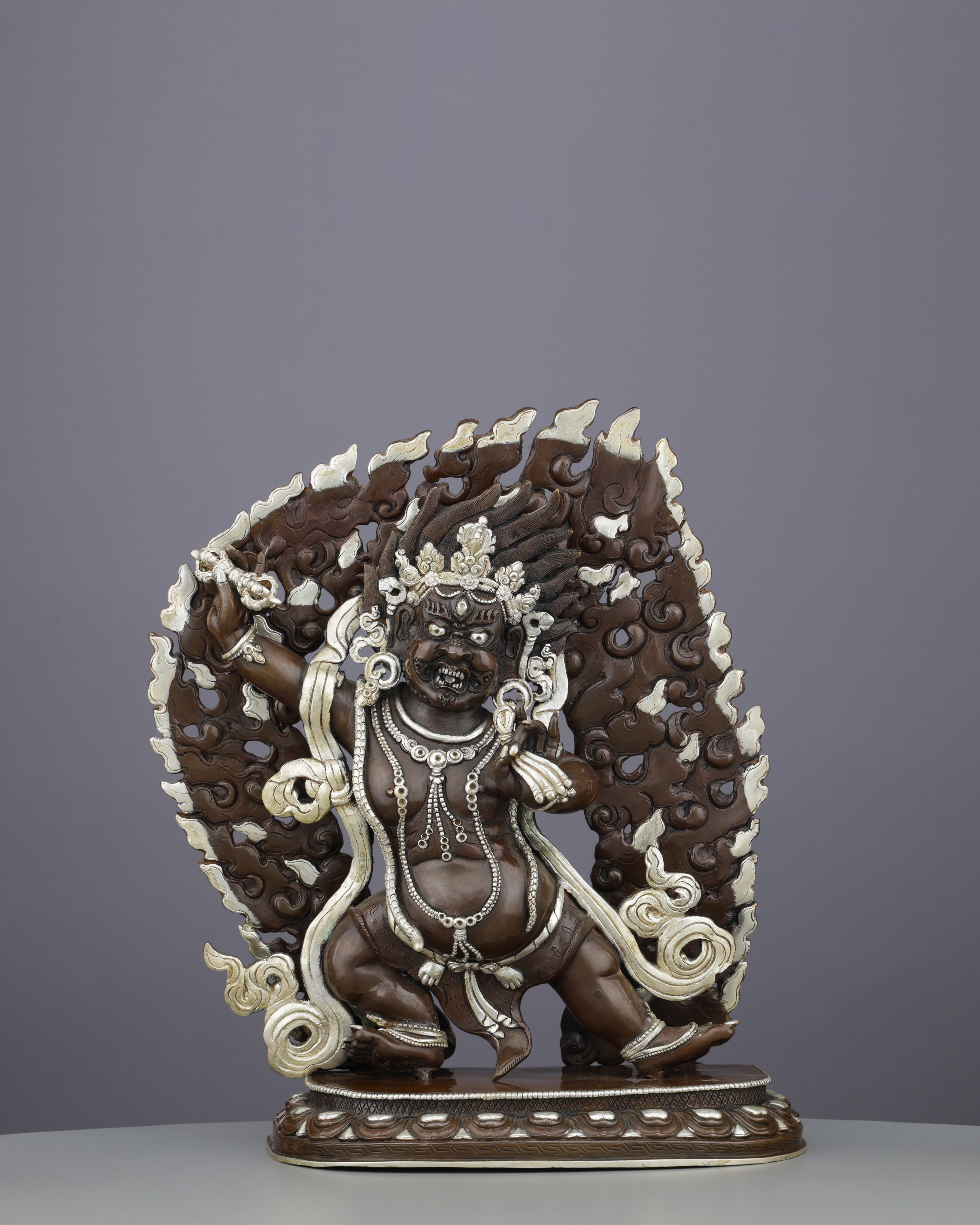 Handcrafted Oxidized Vajrapani | The Fierce Protector of Sacred Dharma
