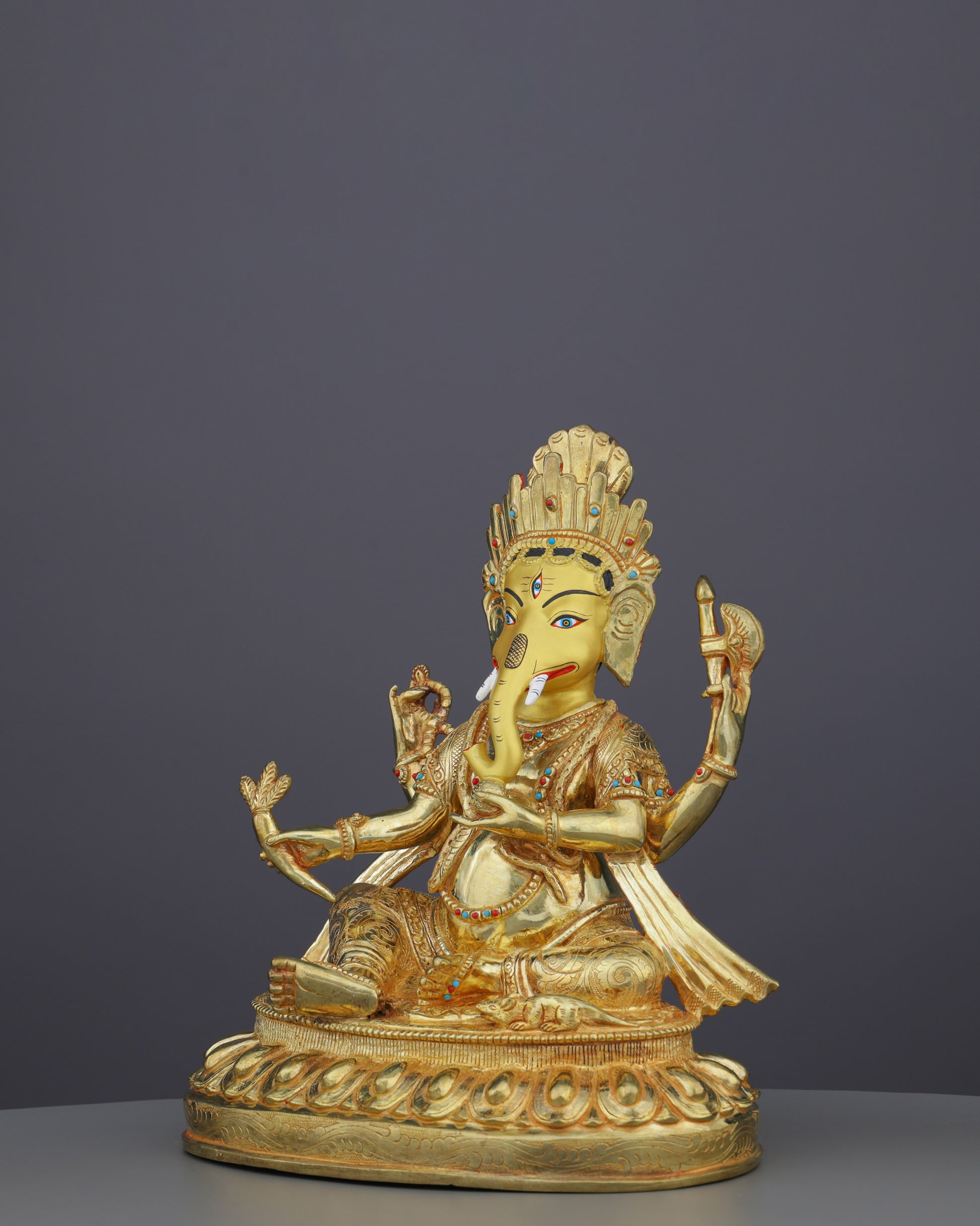 Handcrafted Ganesh Statue | Remover of Obstacles and Lord of Success - Authentic Handcrafted Statue