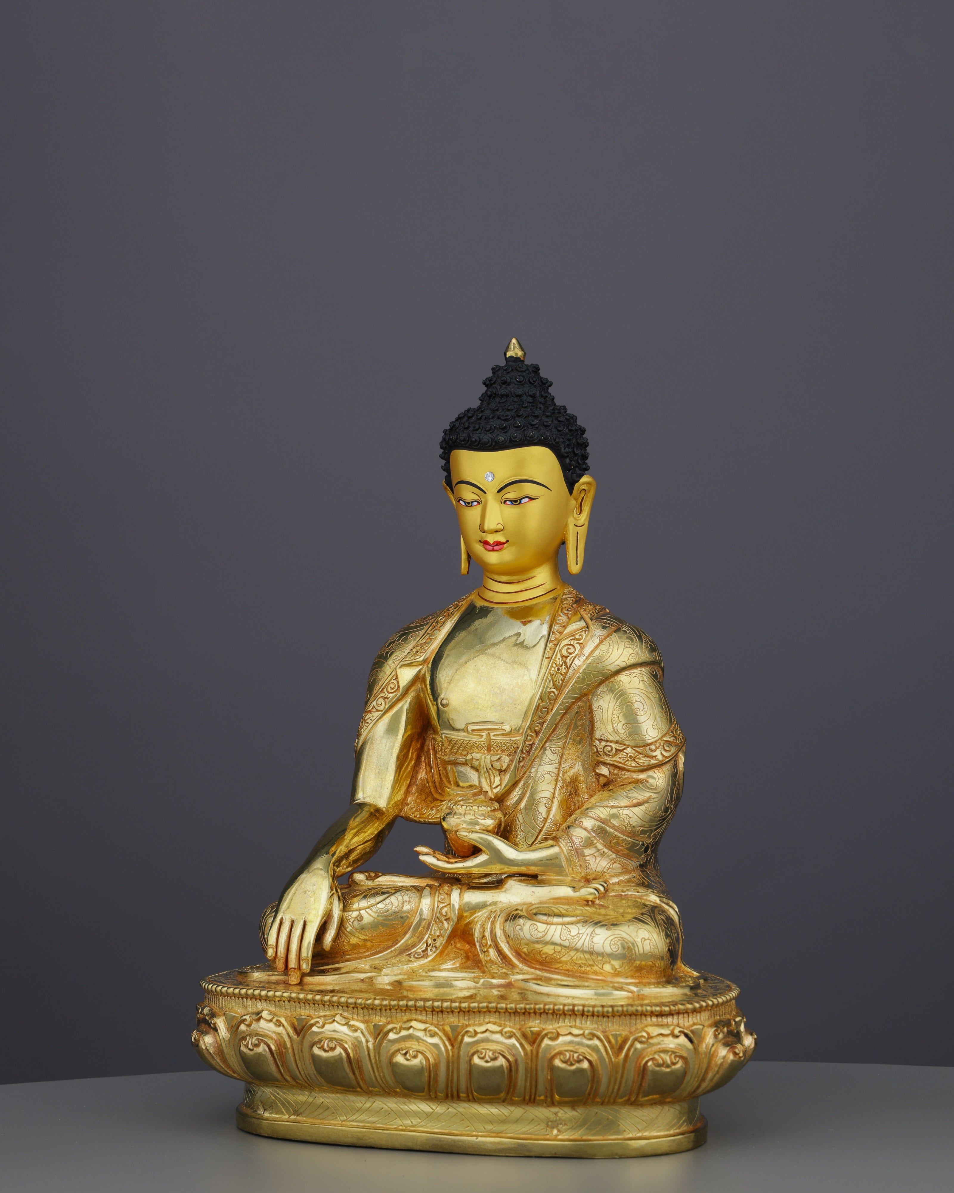 Enlightened Serenity | Handcrafted Sakyamuni Buddha Statue