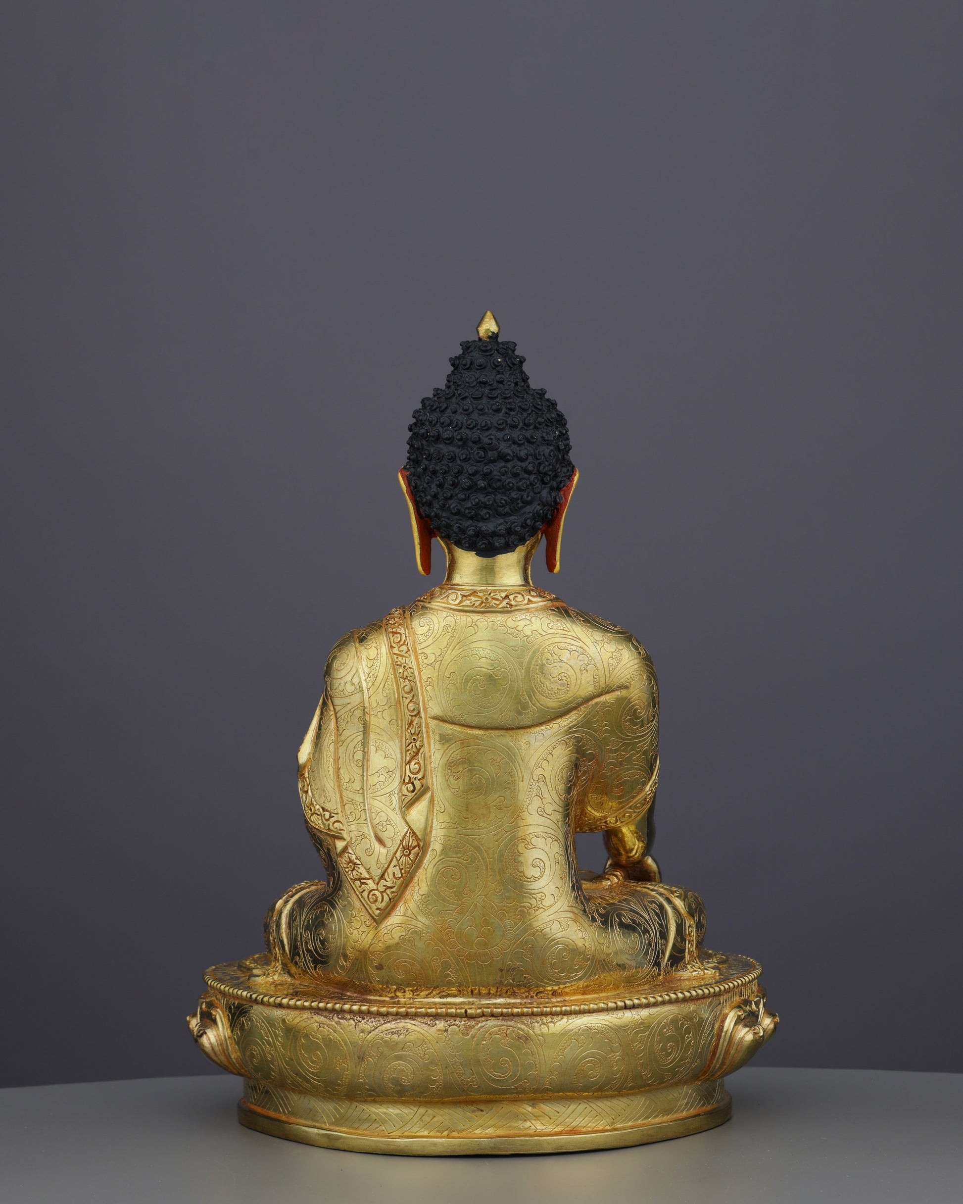 Enlightened Serenity | Handcrafted Sakyamuni Buddha Statue - Authentic Handcrafted Statue