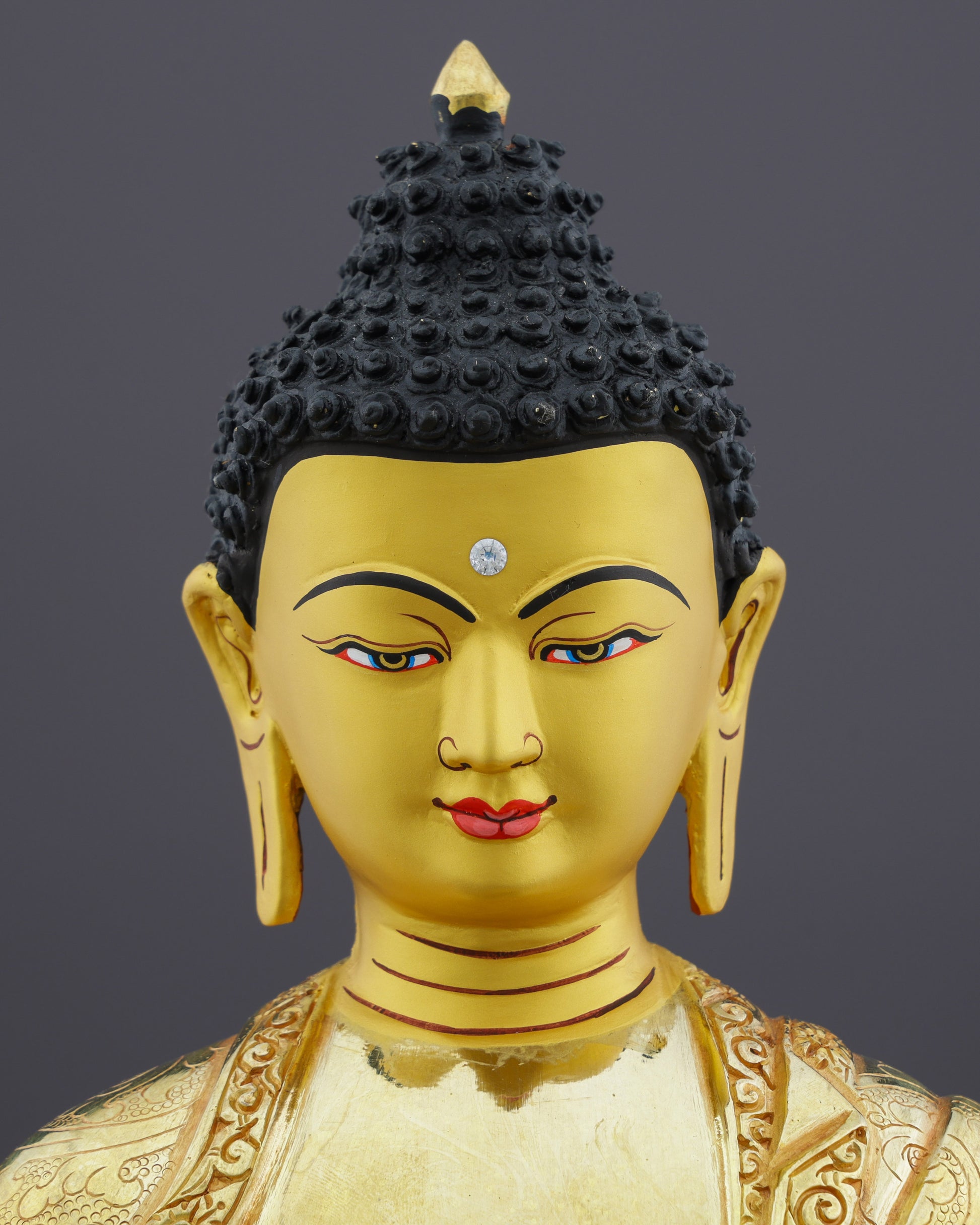 Enlightened Serenity | Handcrafted Sakyamuni Buddha Statue - Authentic Handcrafted Statue