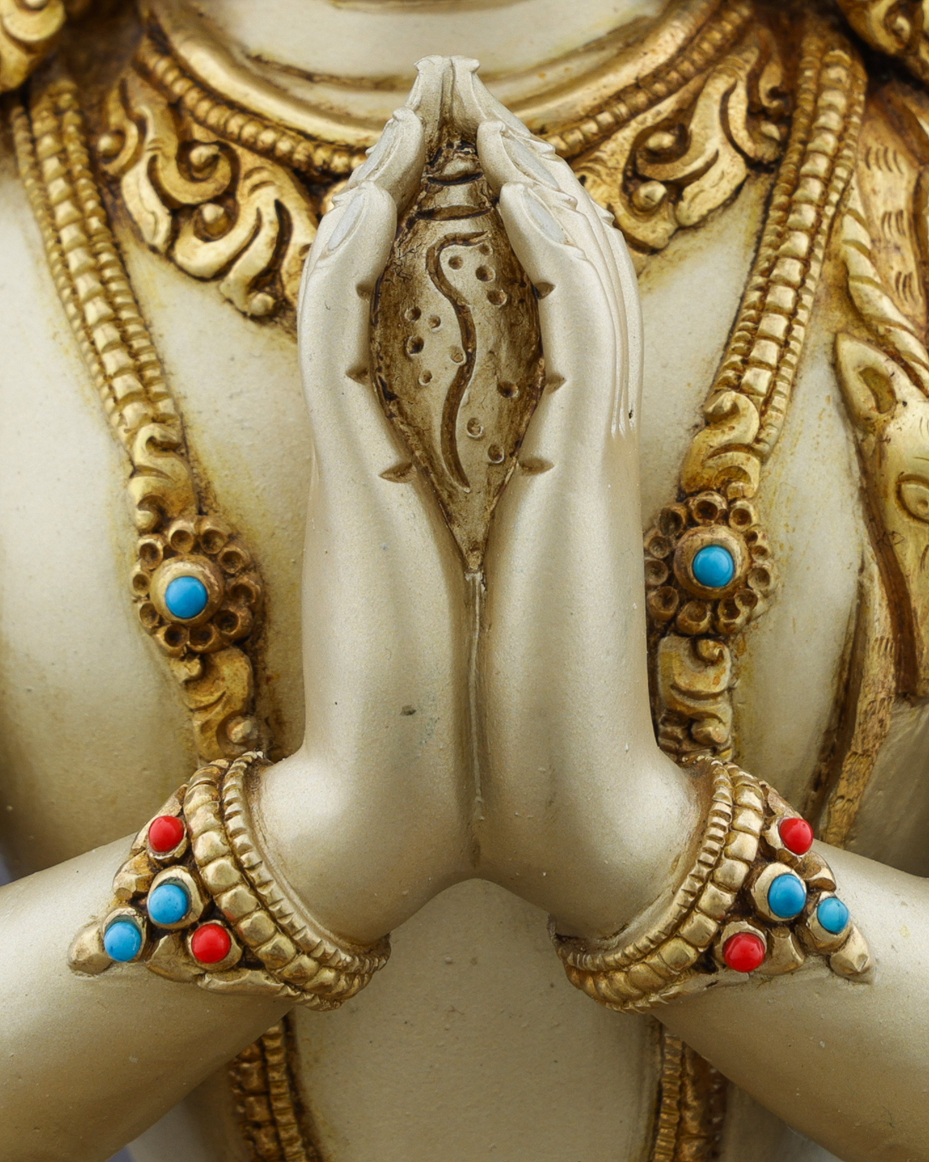 Handcrafted Chengresi Statue | Nepal's Sacred Artistry in Copper