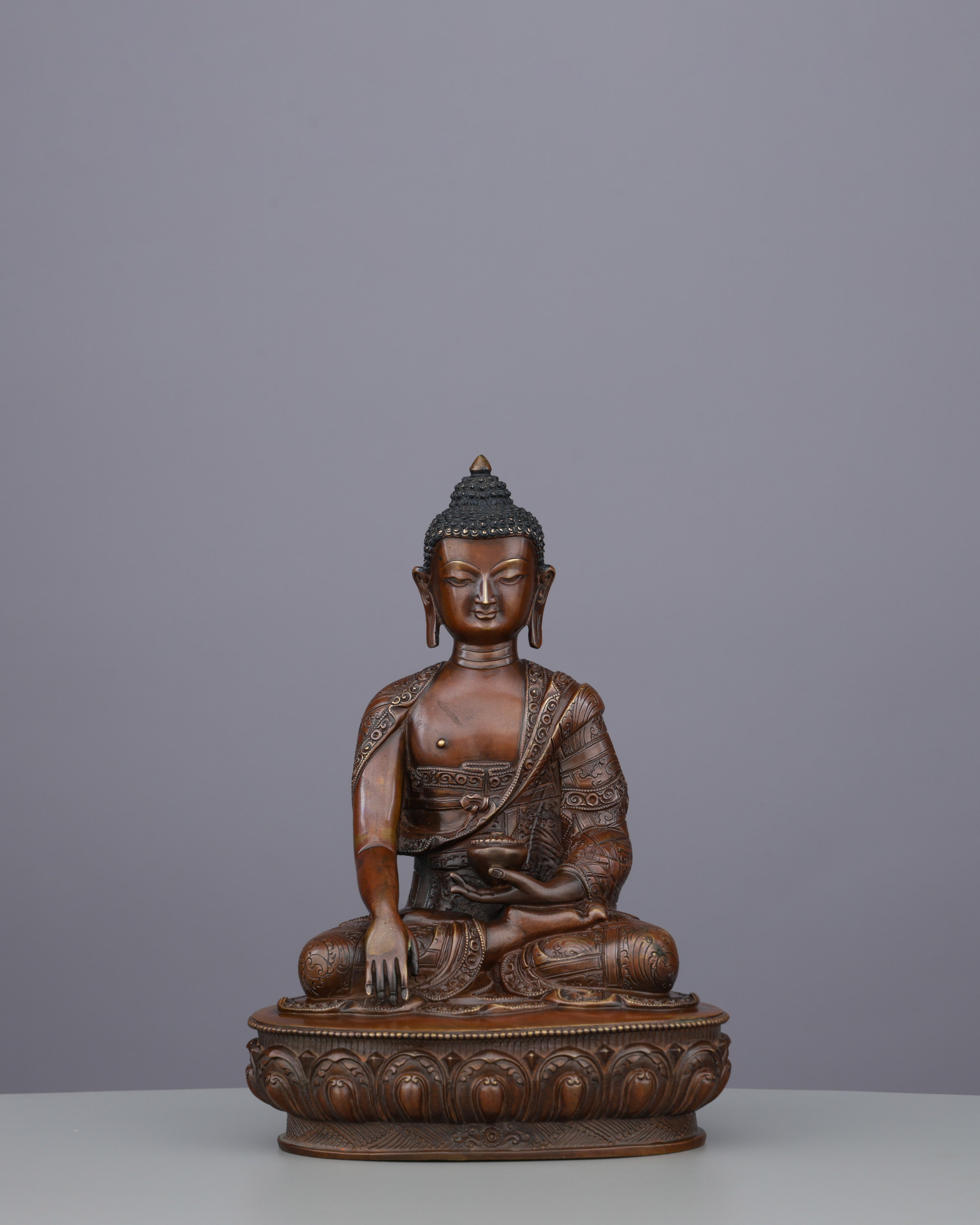 Oxidized Sakyamuni Buddha Statue | Handcrafted from the Heart of the Himalayas