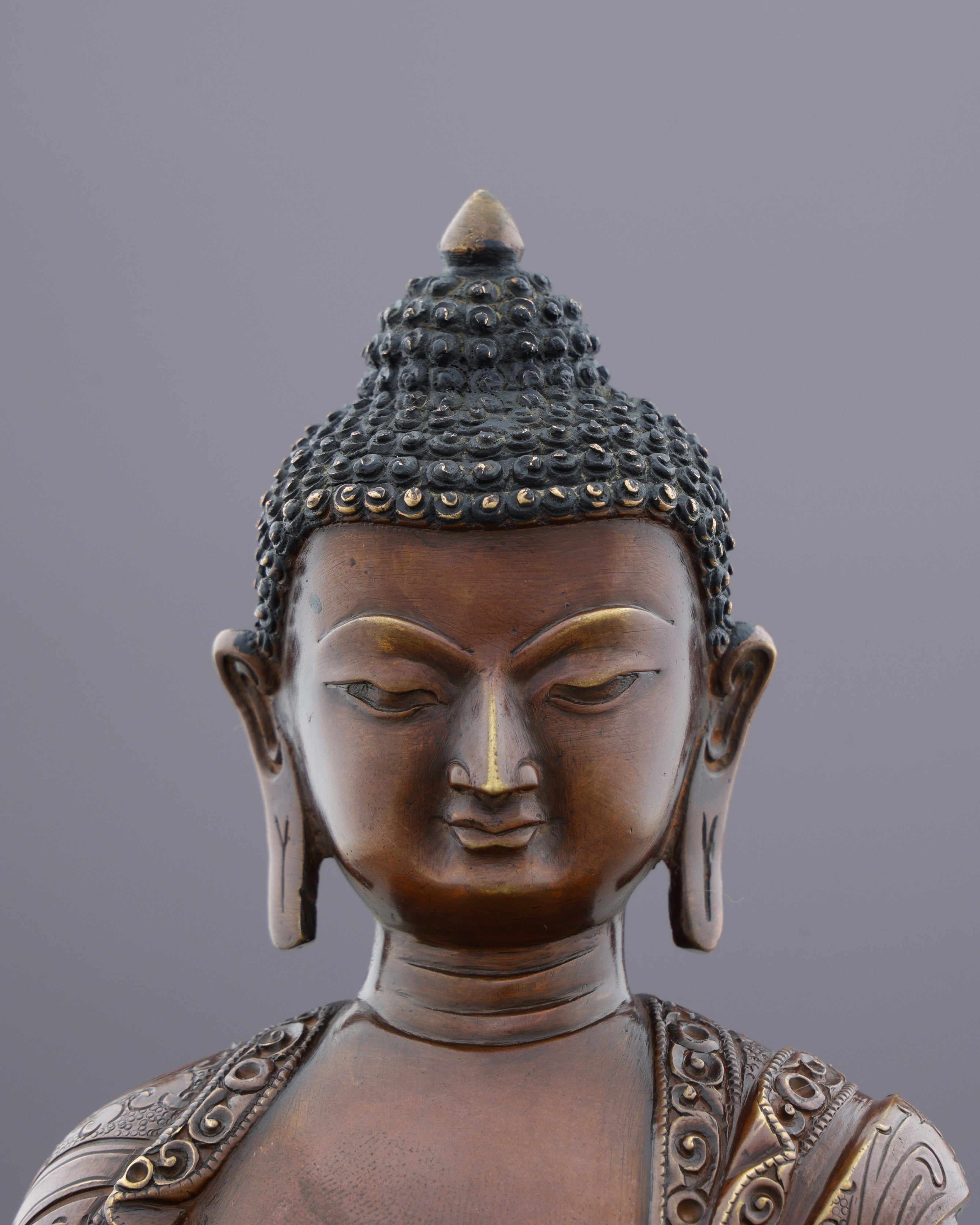 Oxidized Sakyamuni Buddha Statue | Handcrafted from the Heart of the Himalayas