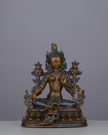 Oxidized Green Tara | Swift Protector and Mother of Liberation