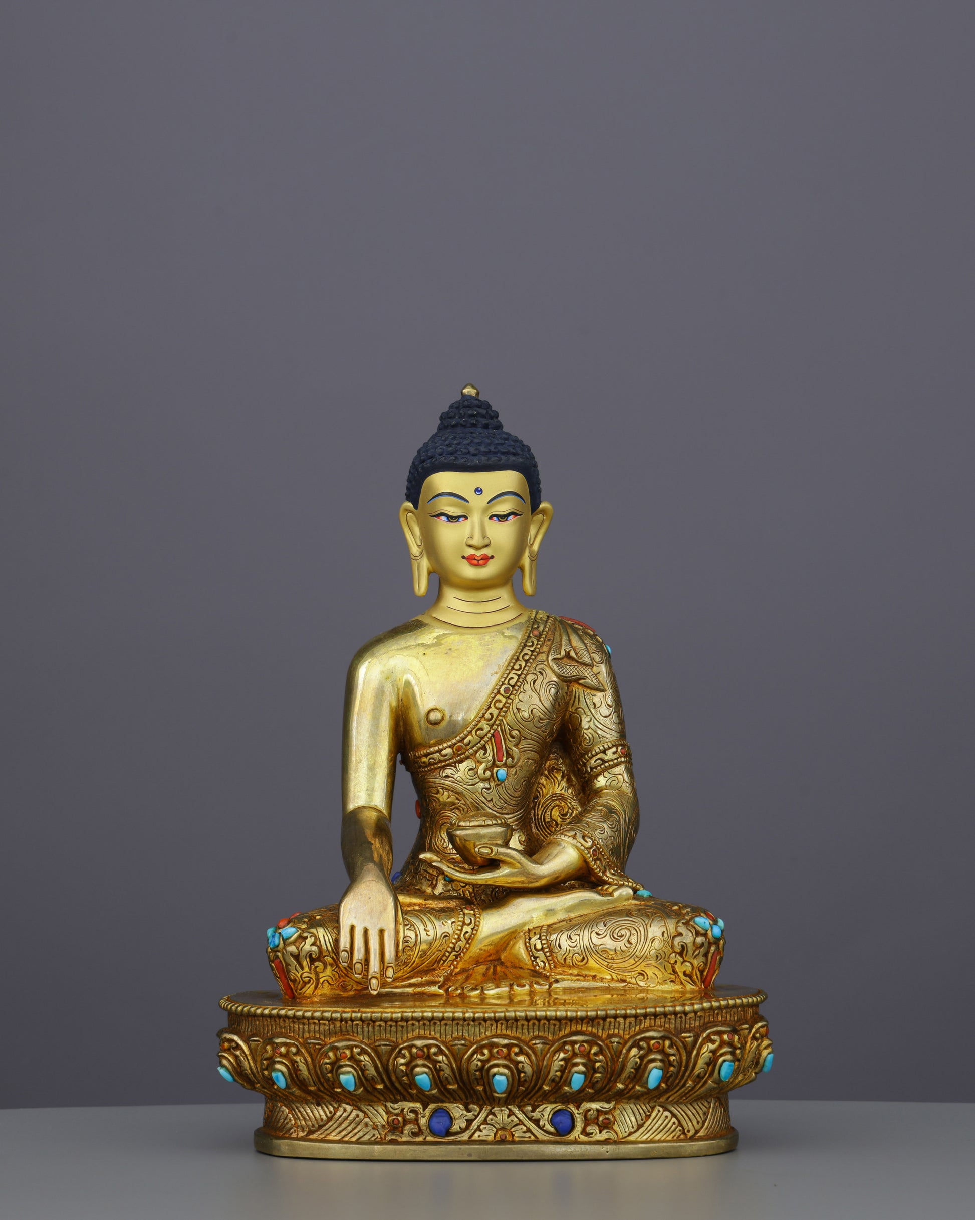 Radiant Tranquility | Handcrafted Sakyamuni Buddha Statue - Authentic Handcrafted Statue