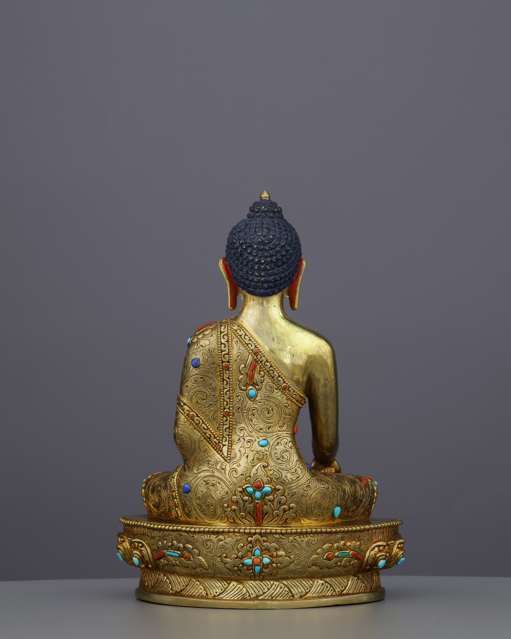 Radiant Tranquility | Handcrafted Sakyamuni Buddha Statue - Authentic Handcrafted Statue
