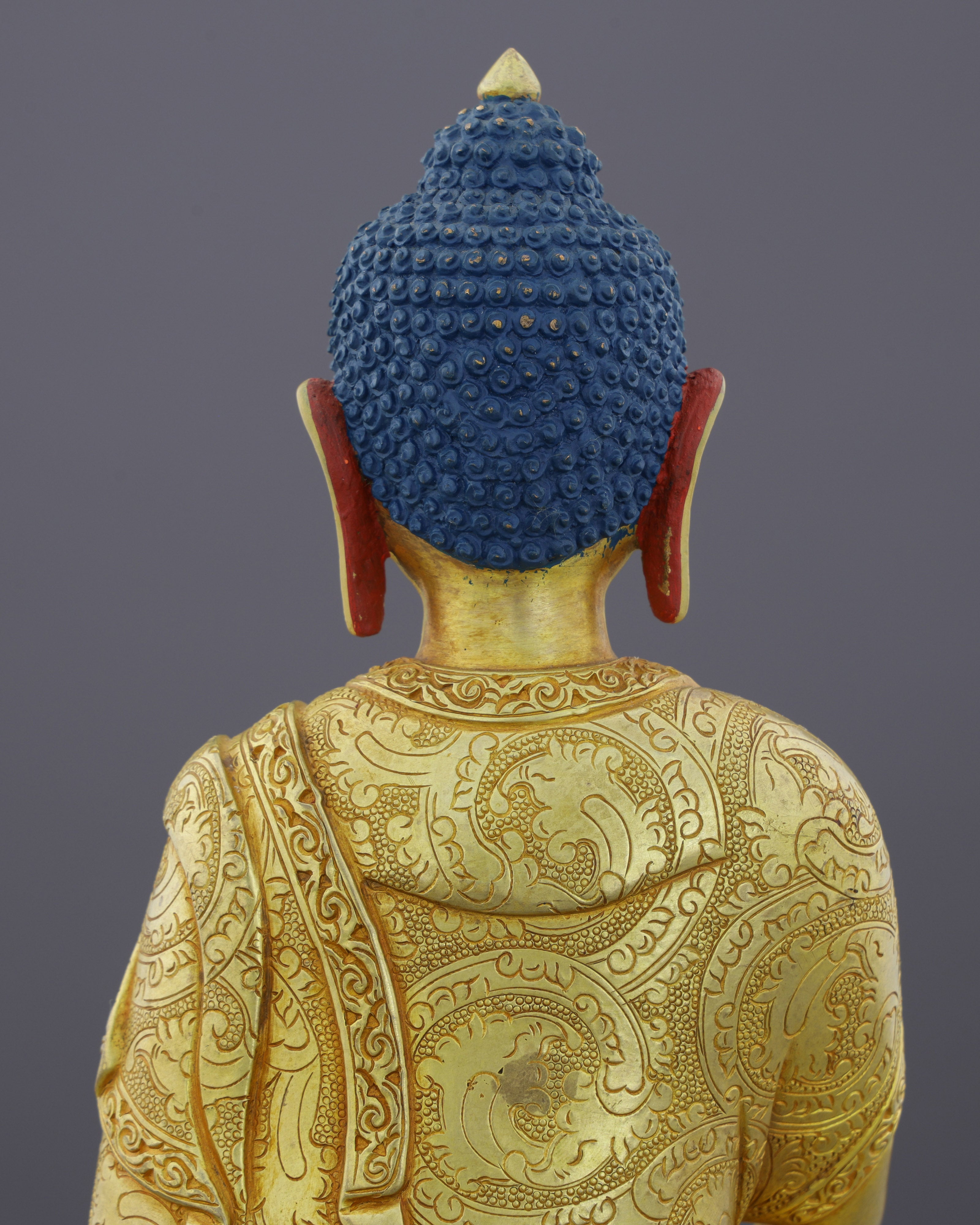 Golden Reverence | Handcrafted Sakyamuni Buddha Statue