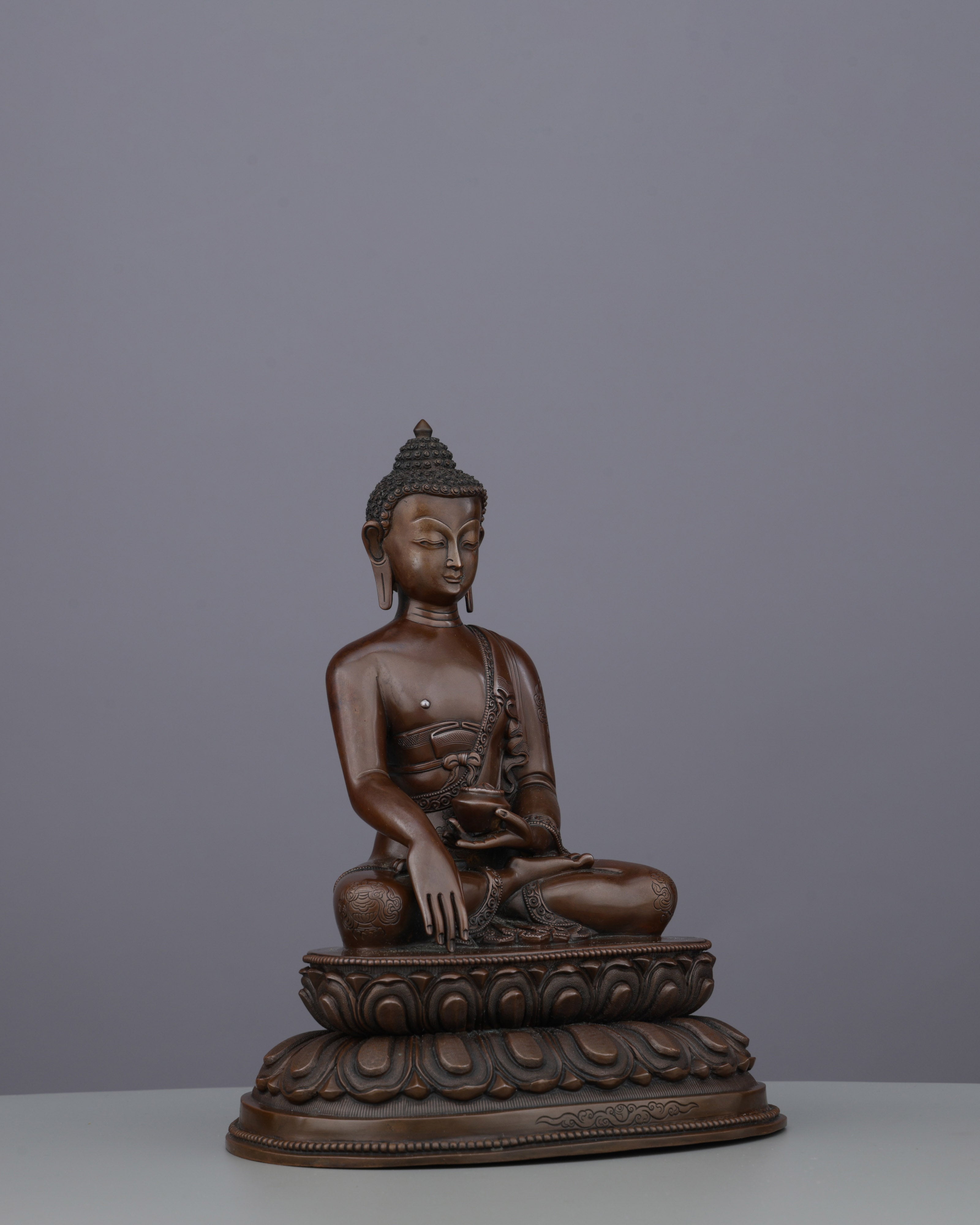 Oxidized Serenity | Handcrafted Sakyamuni Buddha from the Himalayas