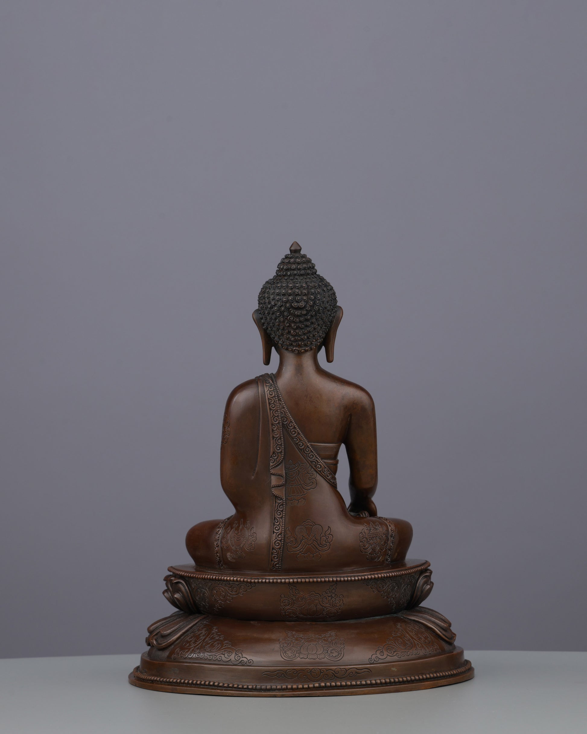 Oxidized Serenity | Handcrafted Sakyamuni Buddha from the Himalayas - Authentic Handcrafted Statue