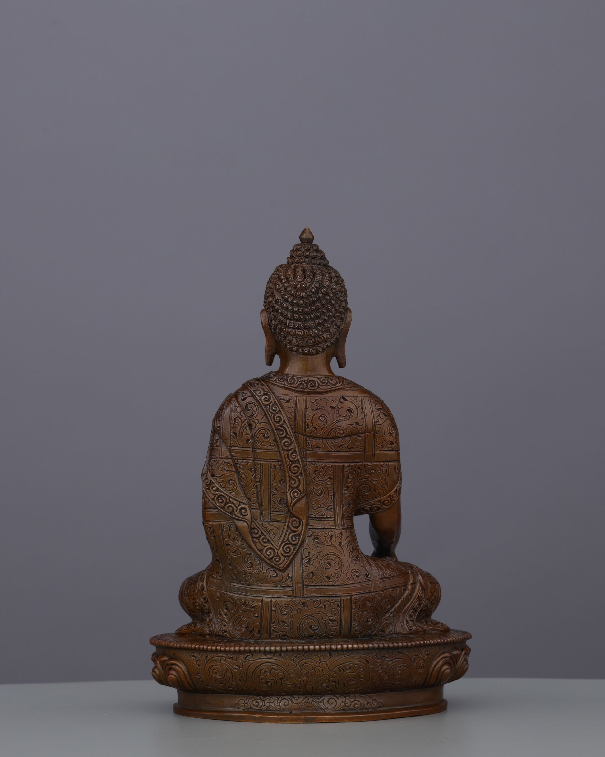 Sacred Himalayan Craft | Oxidized Sakyamuni Buddha Statue - Authentic Handcrafted Statue