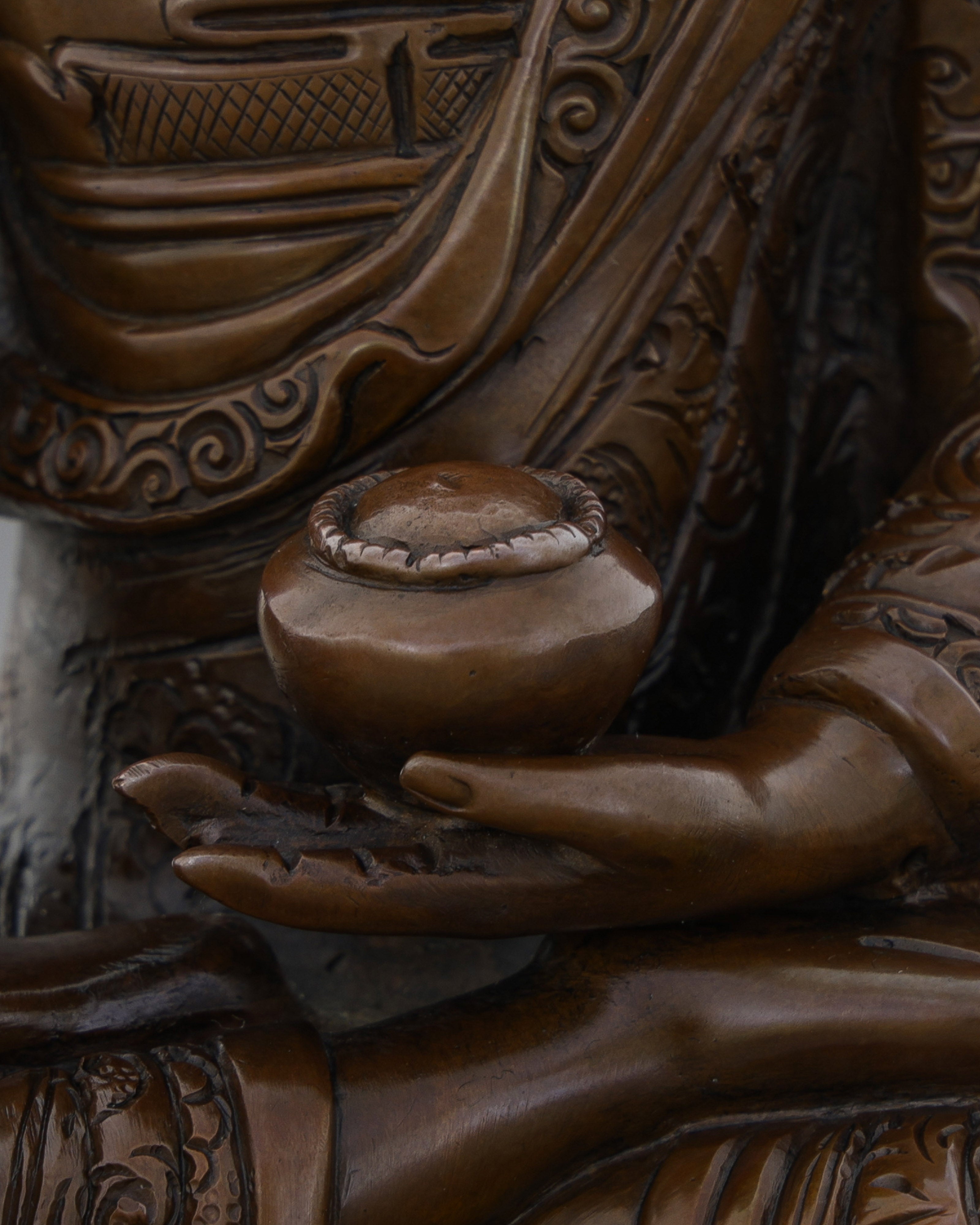 Sacred Himalayan Craft | Oxidized Sakyamuni Buddha Statue