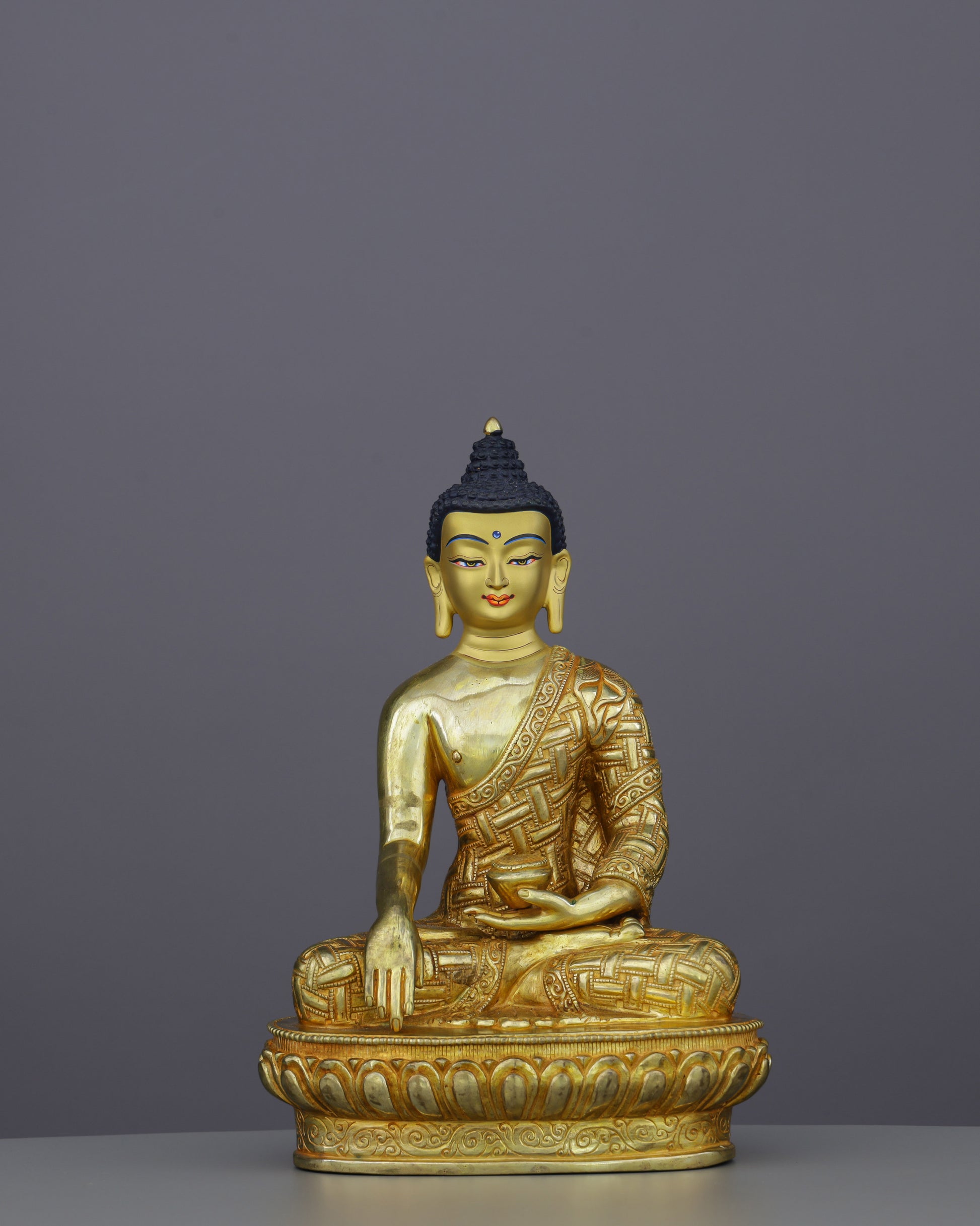 Luminous Peace | Handcrafted Sakyamuni Buddha Statue - Authentic Handcrafted Statue