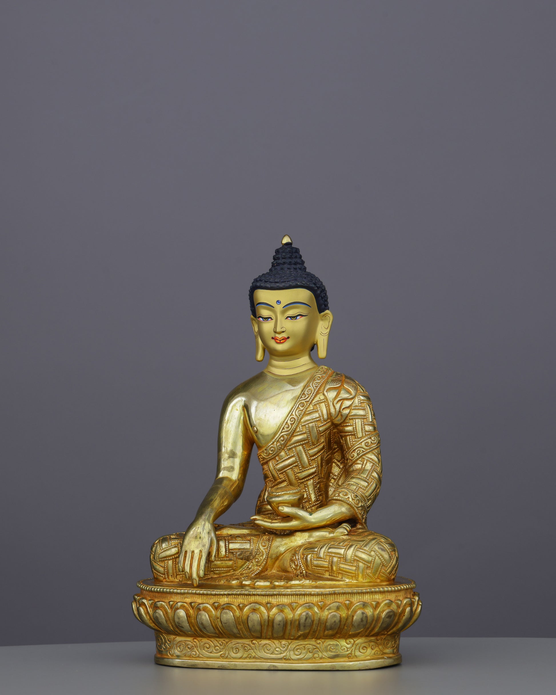Luminous Peace | Handcrafted Sakyamuni Buddha Statue - Authentic Handcrafted Statue