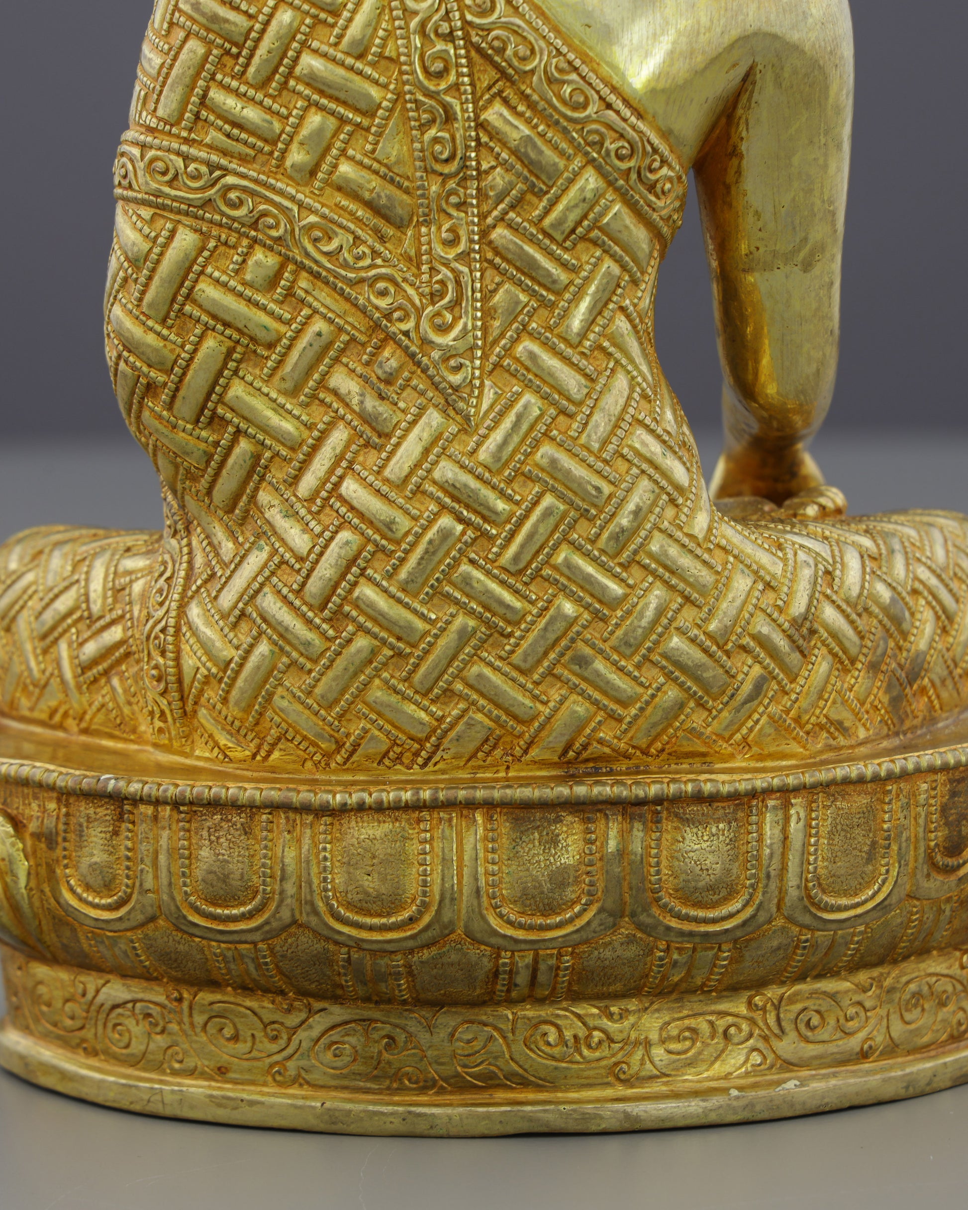 Luminous Peace | Handcrafted Sakyamuni Buddha Statue - Authentic Handcrafted Statue