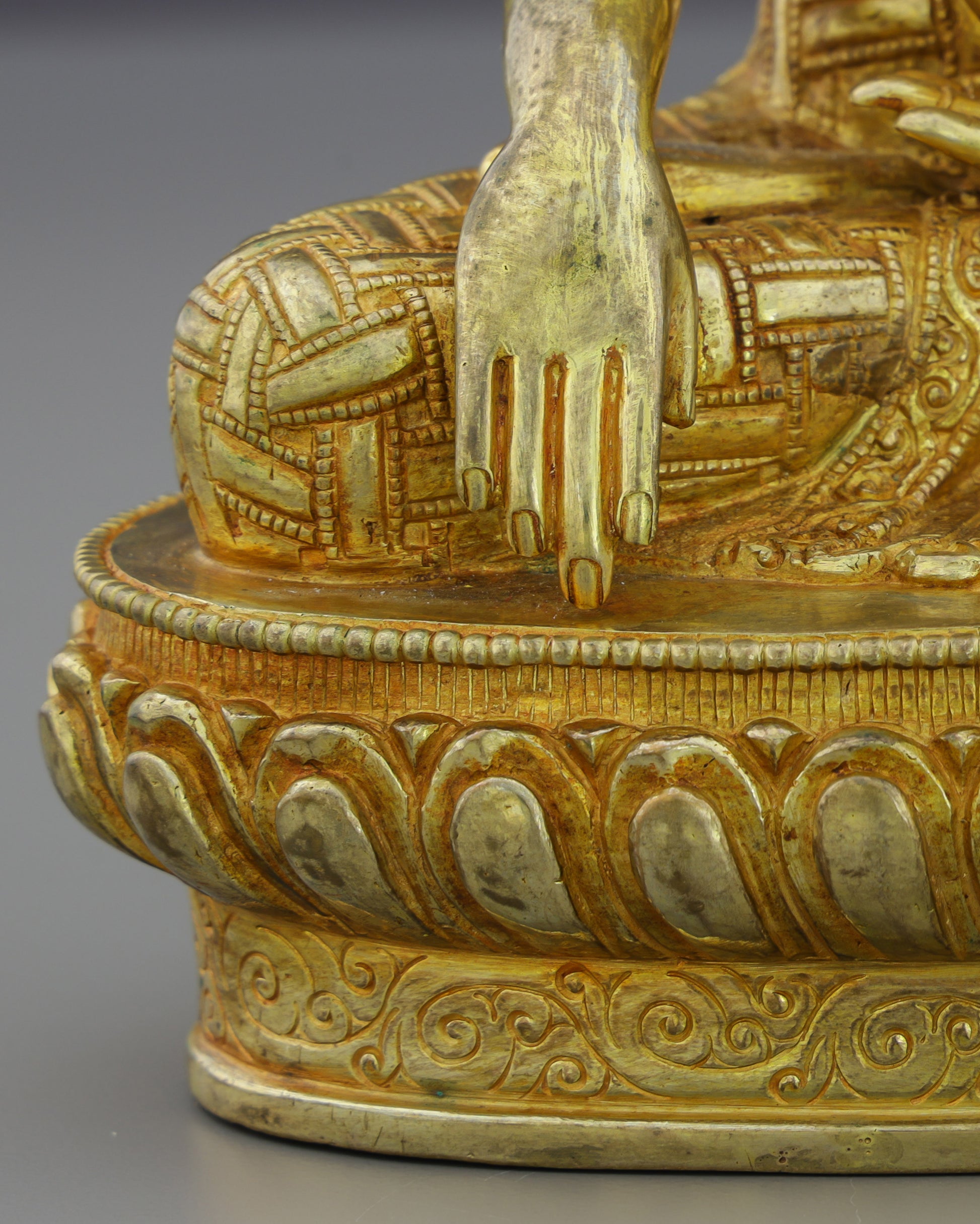 Luminous Peace | Handcrafted Sakyamuni Buddha Statue - Authentic Handcrafted Statue