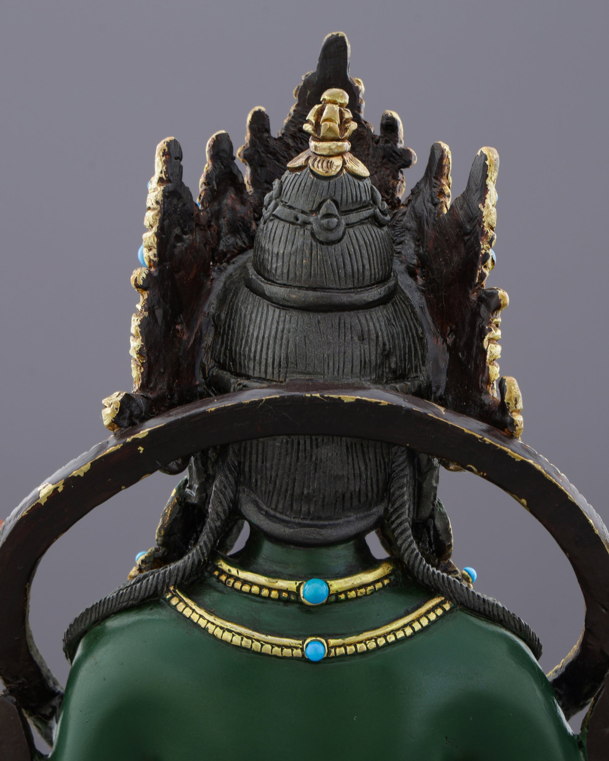 Exquisite Green Tara | Gold-Plated Copper Statue&nbsp; - Authentic Handcrafted Statue