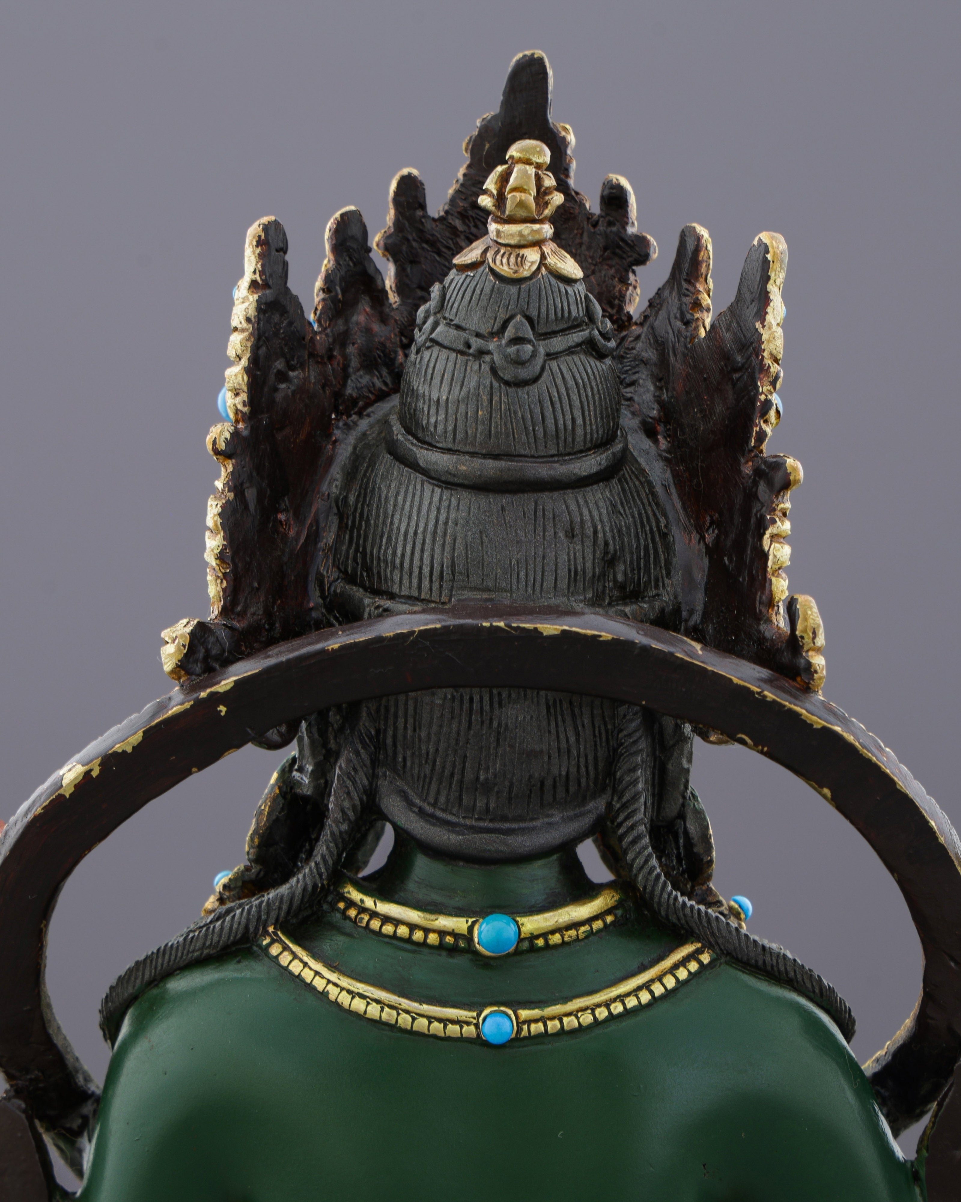 Exquisite Green Tara | Gold-Plated Copper Statue&nbsp;