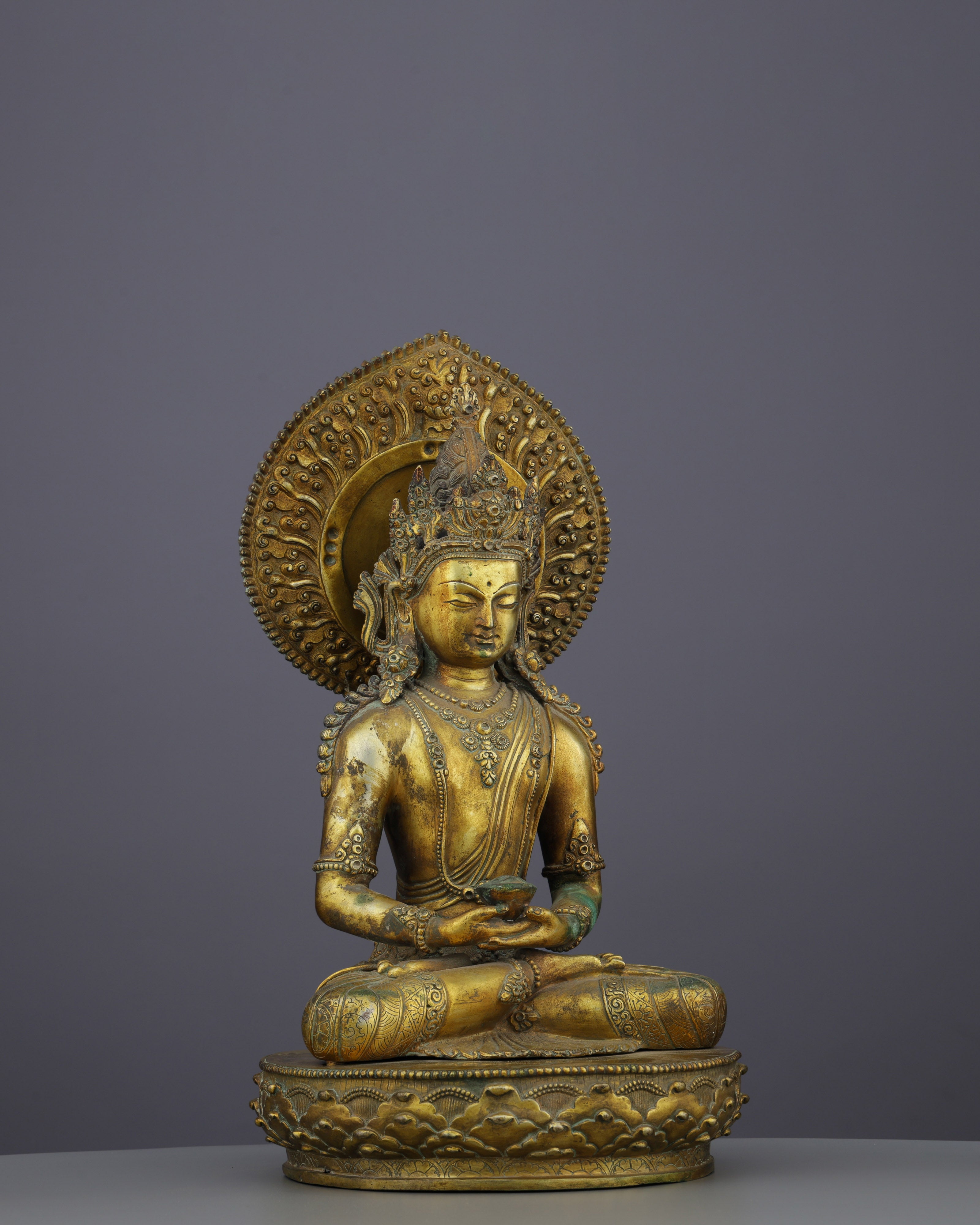 Eternal Radiance | Antique Amitabha Buddha Statue&nbsp;