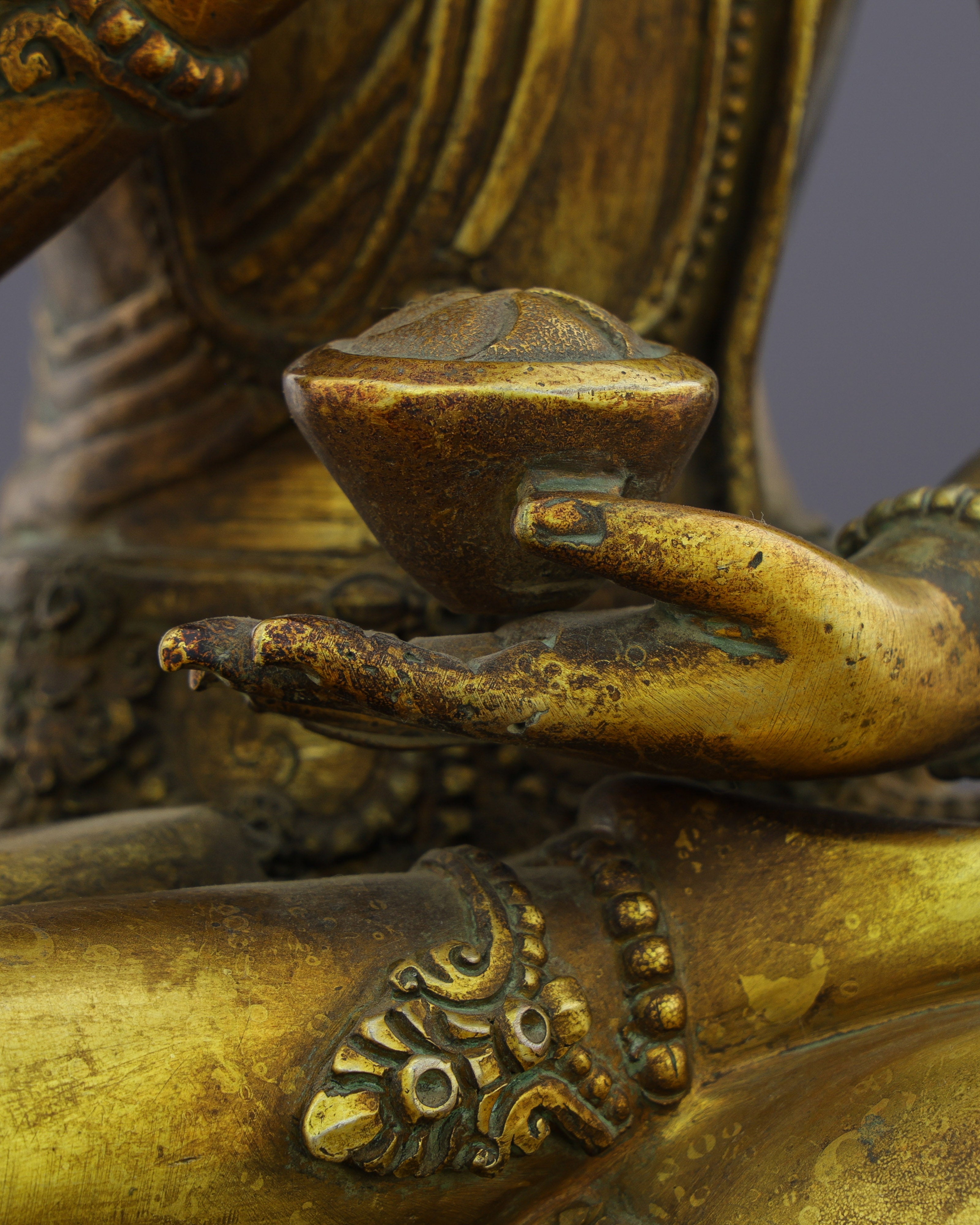 Fearless Accomplishment | Majestic Antique Amoghasiddhi Buddha Statue&nbsp;