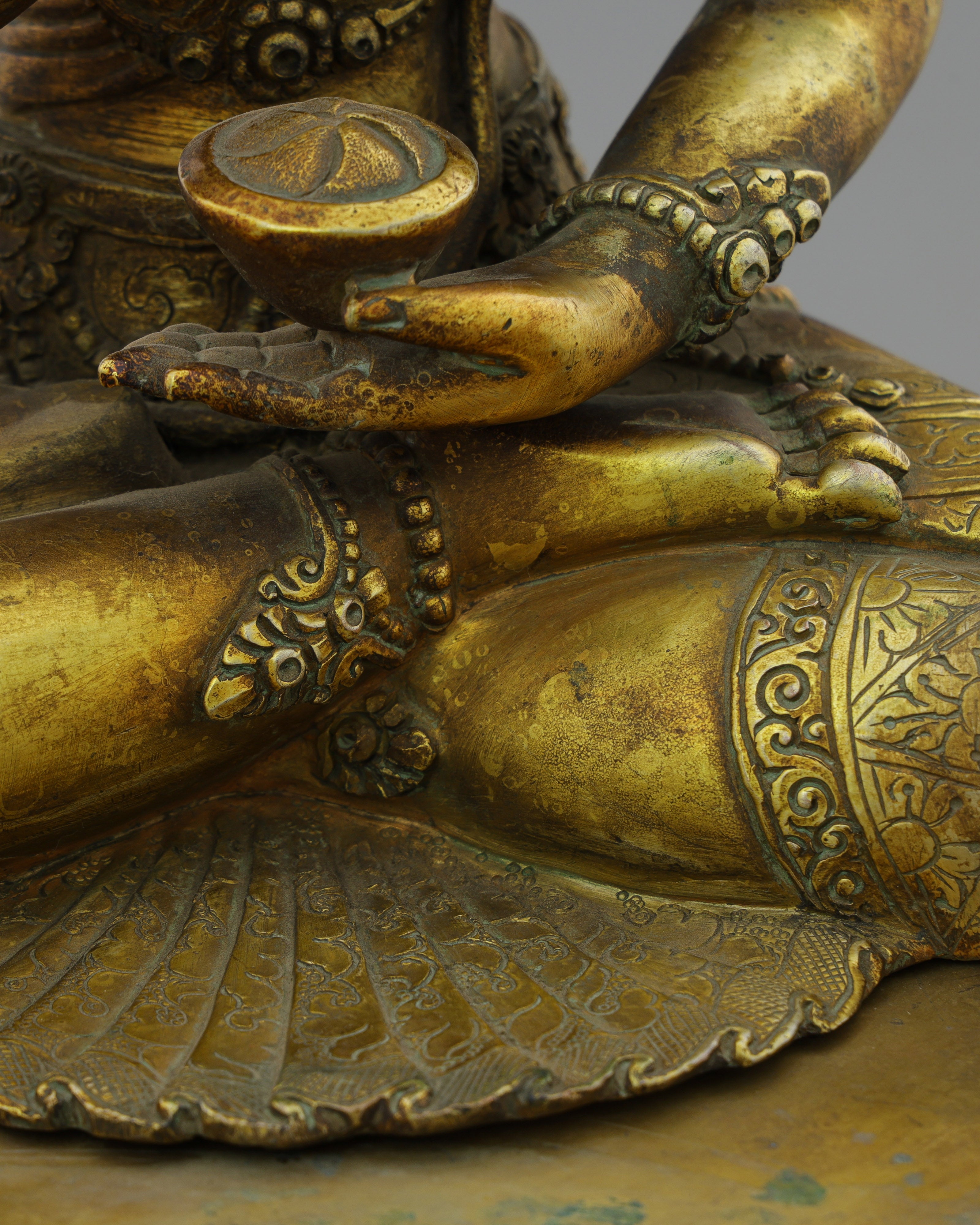 Fearless Accomplishment | Majestic Antique Amoghasiddhi Buddha Statue&nbsp;