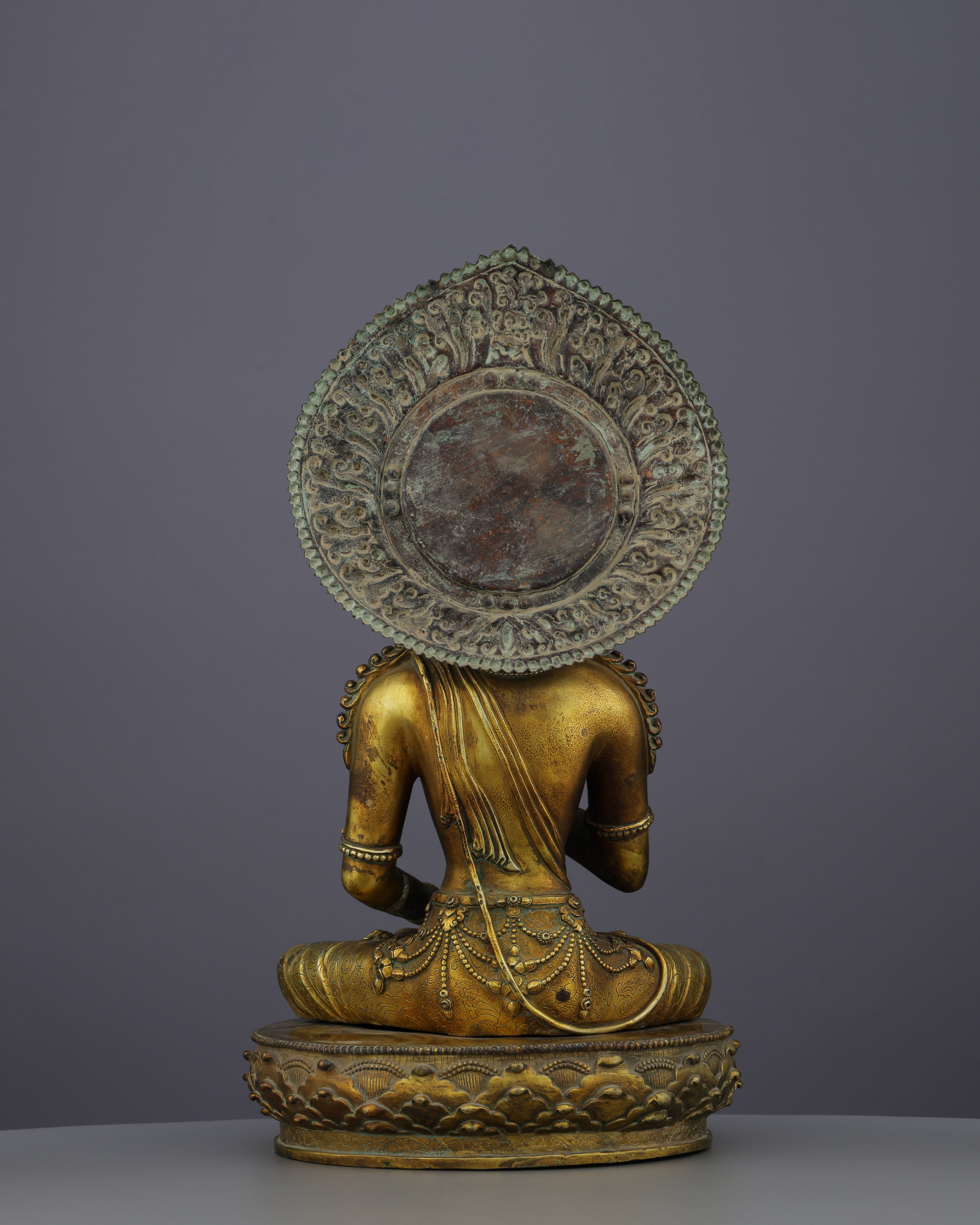 Fearless Accomplishment | Majestic Antique Amoghasiddhi Buddha Statue&nbsp;