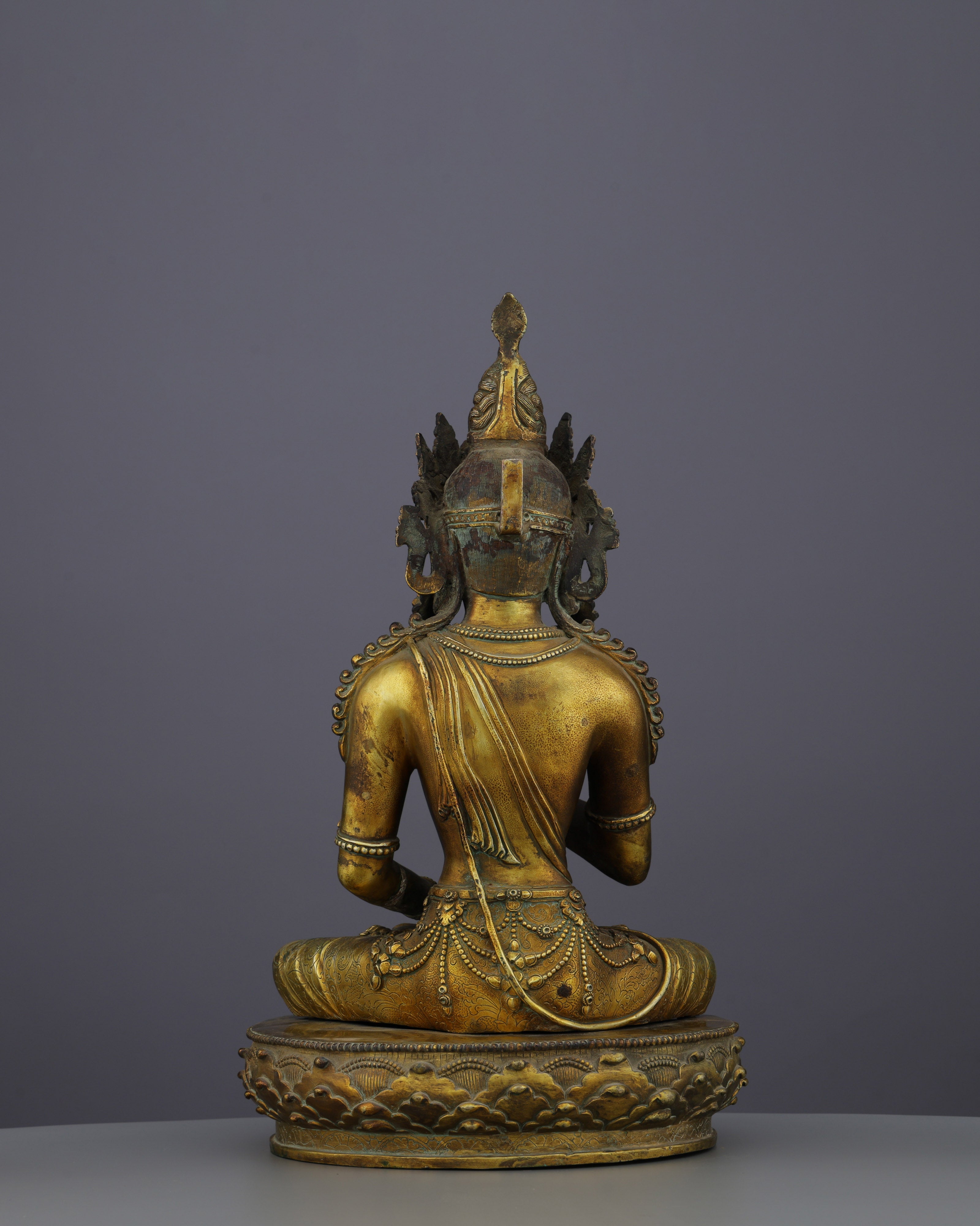 Fearless Accomplishment | Majestic Antique Amoghasiddhi Buddha Statue&nbsp;