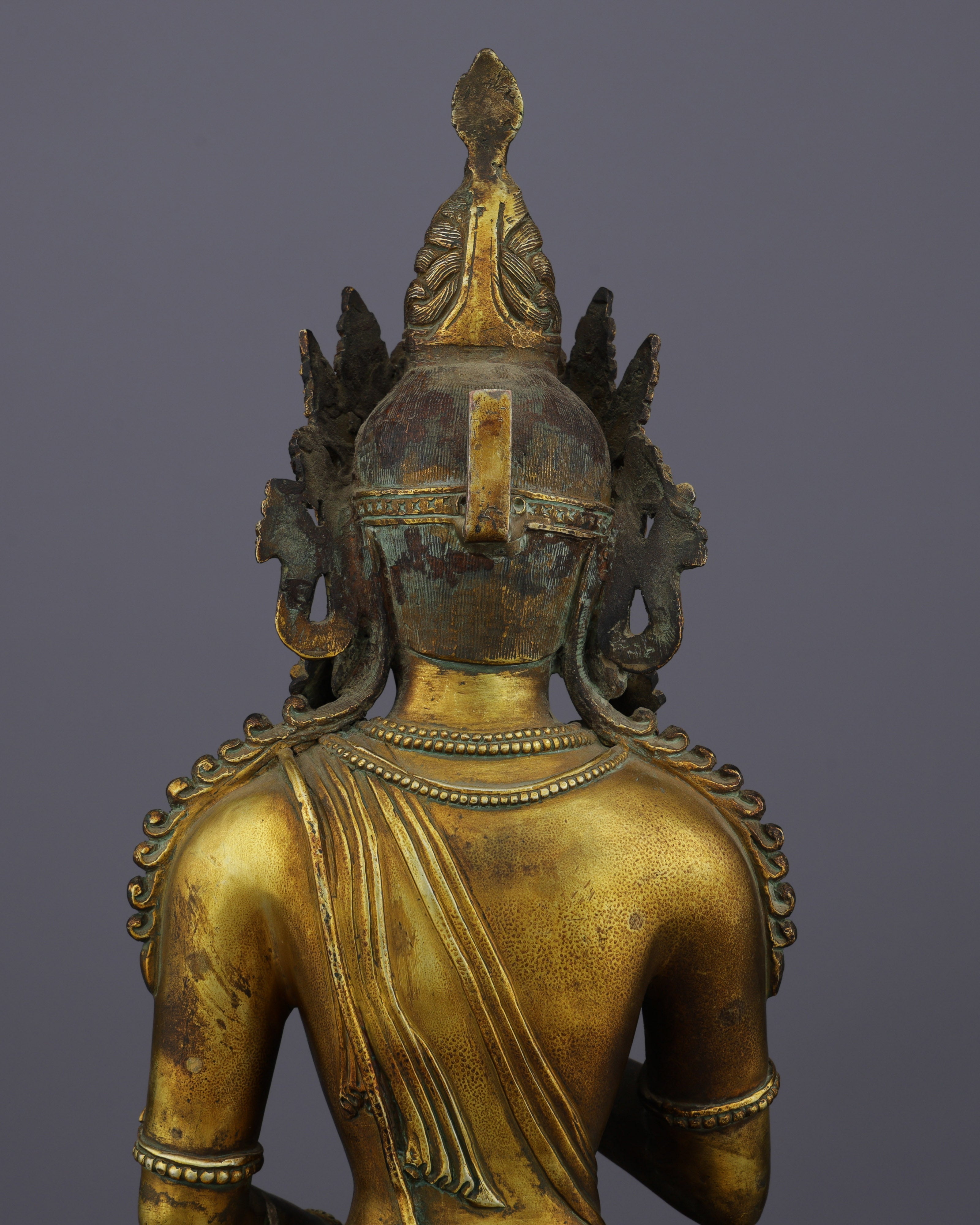 Fearless Accomplishment | Majestic Antique Amoghasiddhi Buddha Statue&nbsp;
