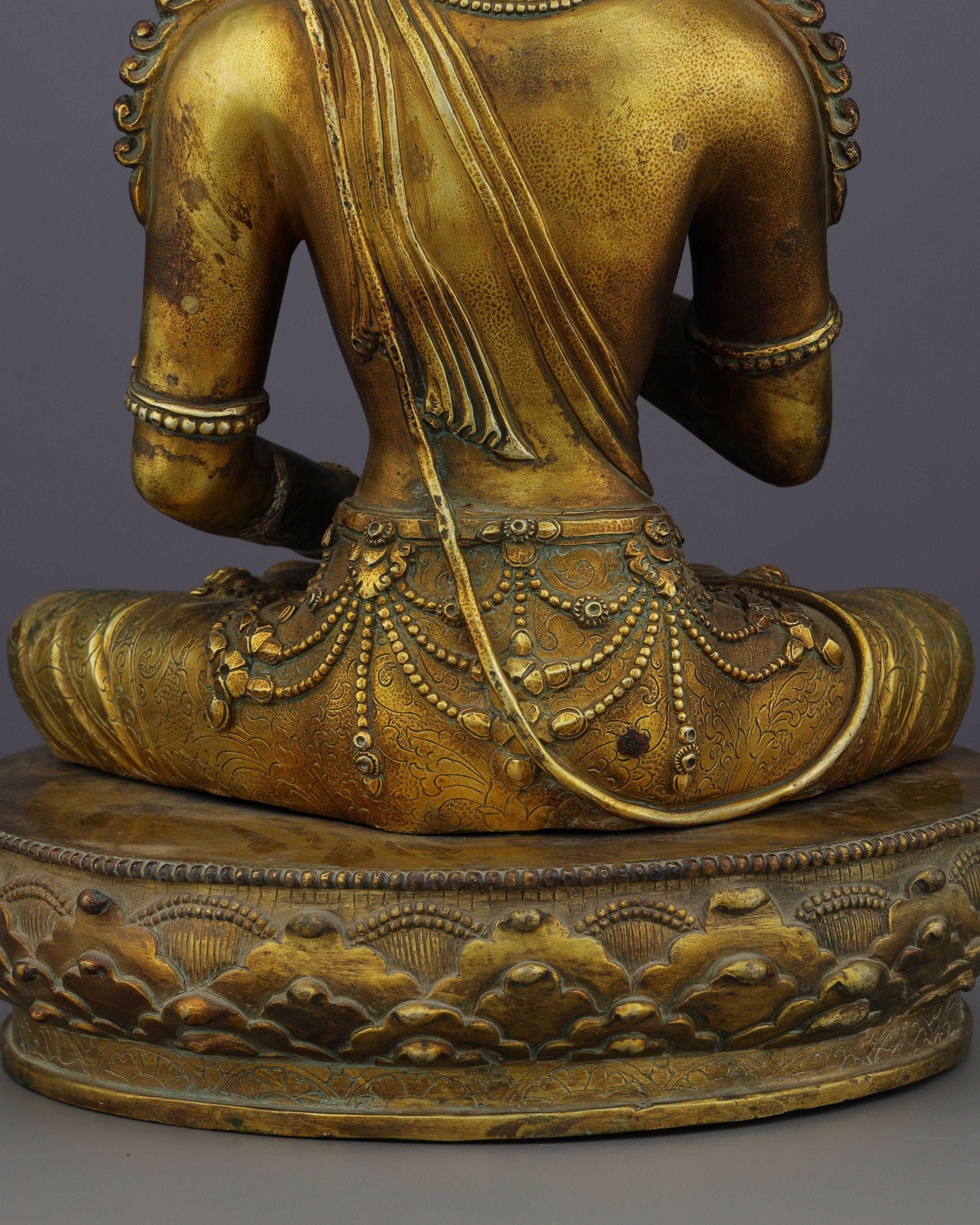 Fearless Accomplishment | Majestic Antique Amoghasiddhi Buddha Statue&nbsp;