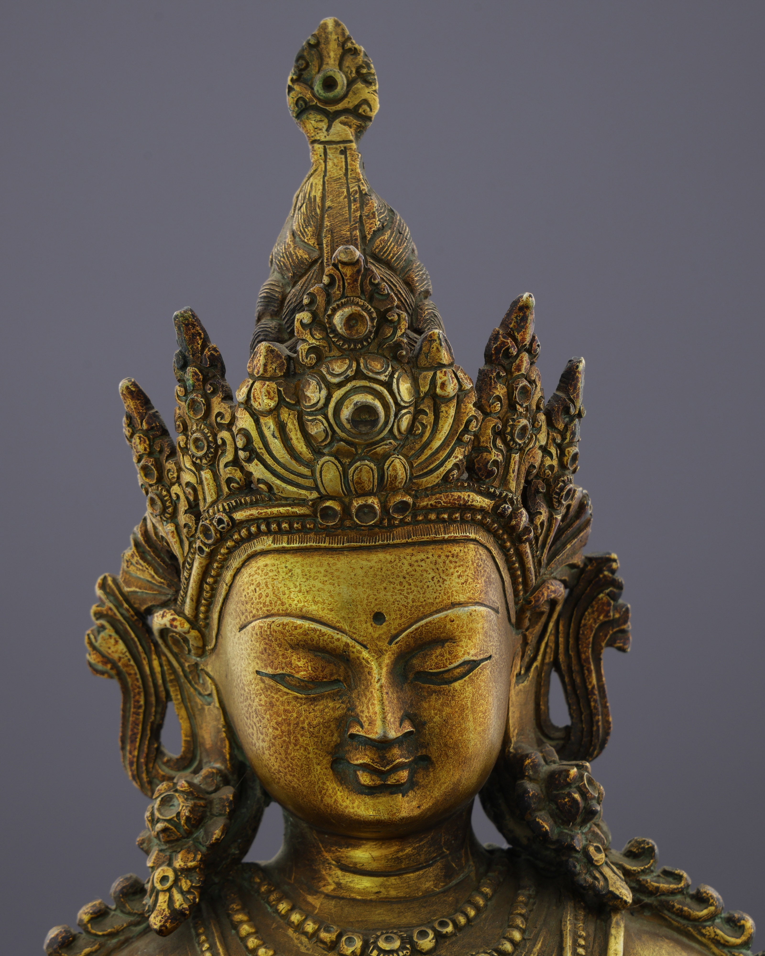 Fearless Accomplishment | Majestic Antique Amoghasiddhi Buddha Statue&nbsp;